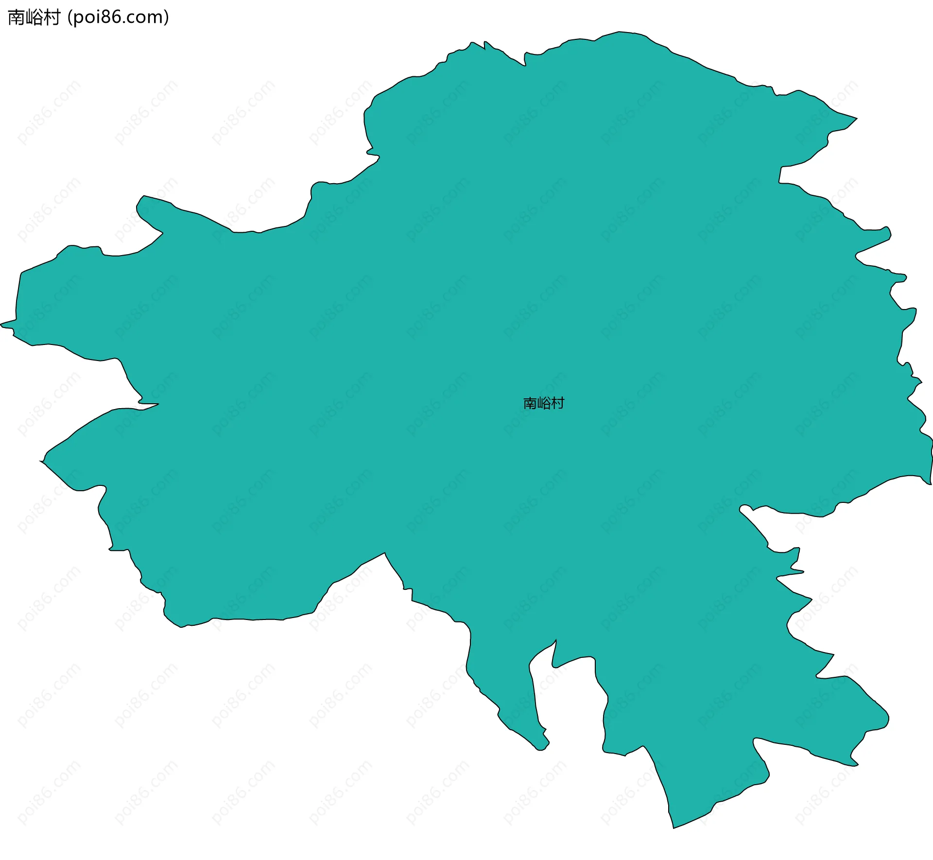 南峪村边界地图