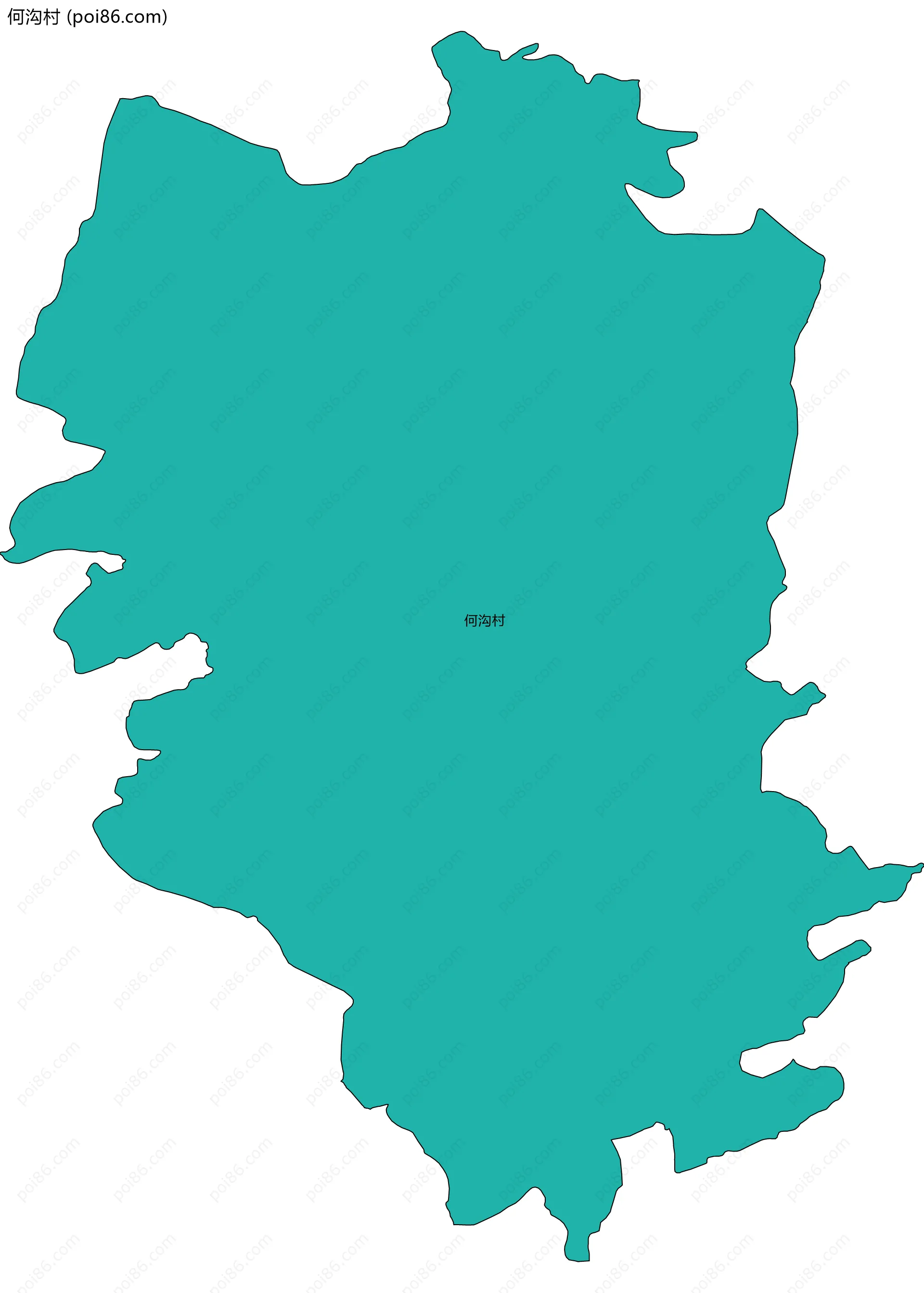 何沟村边界地图