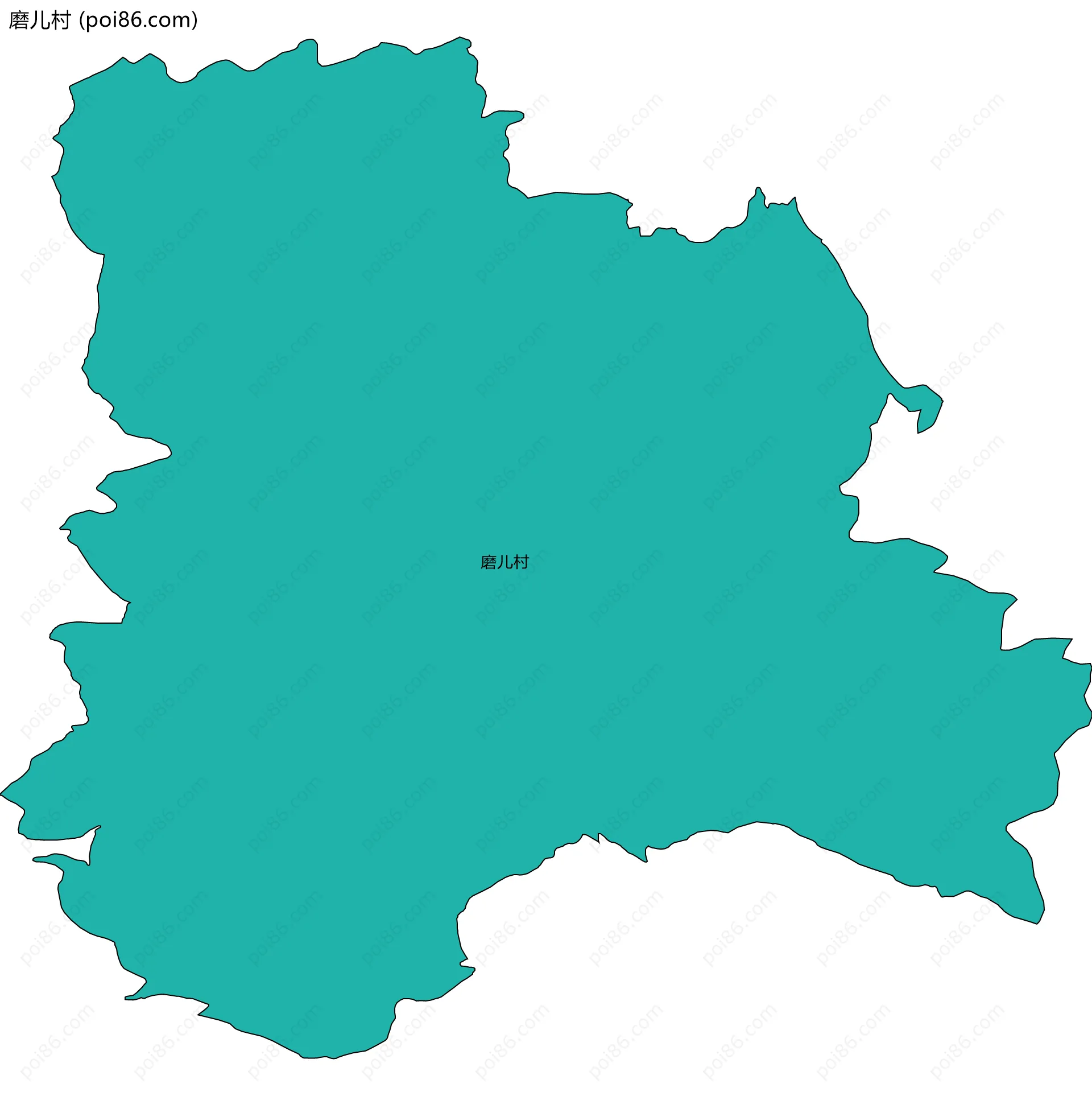 磨儿村边界地图