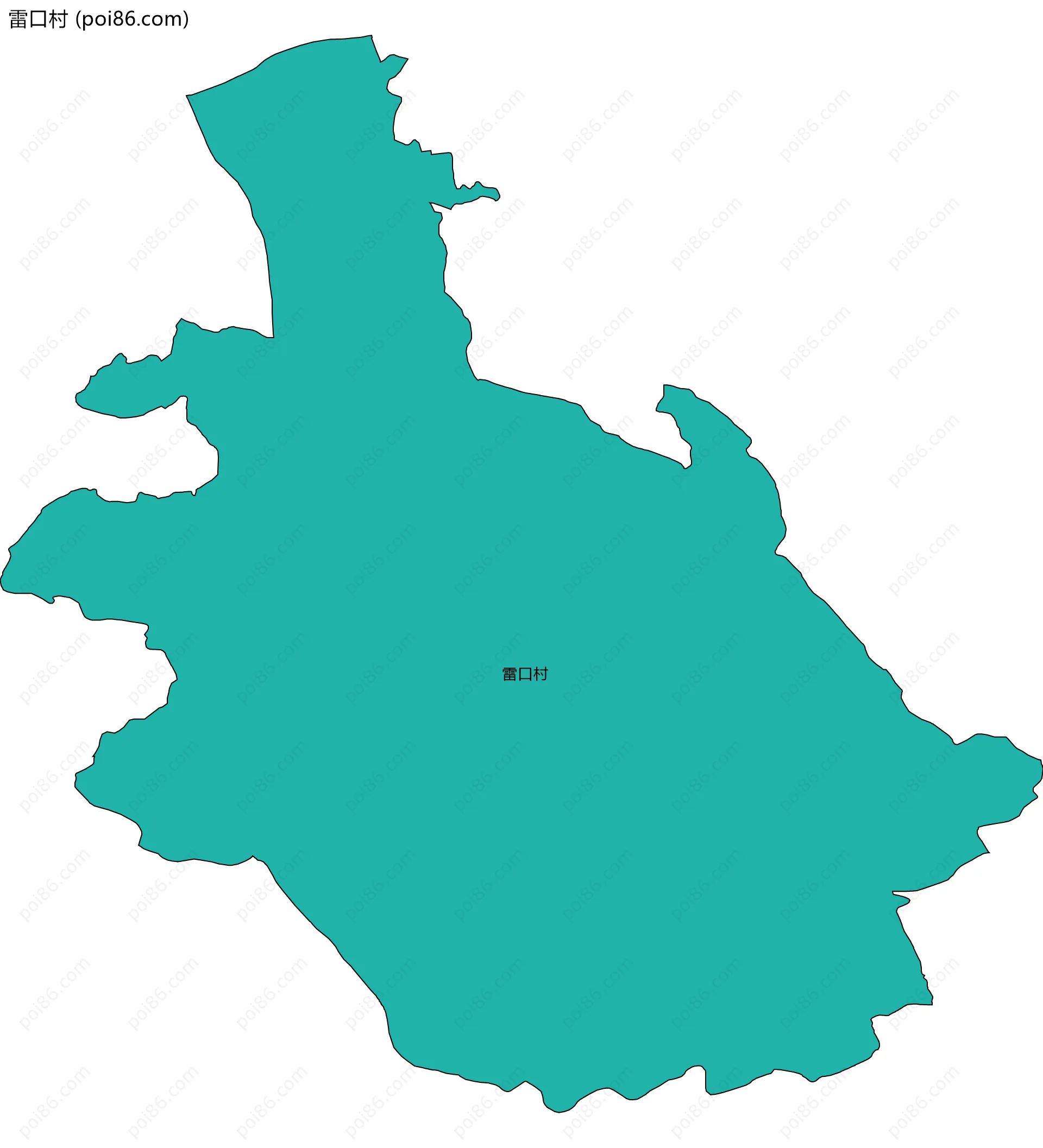 雷口村边界地图
