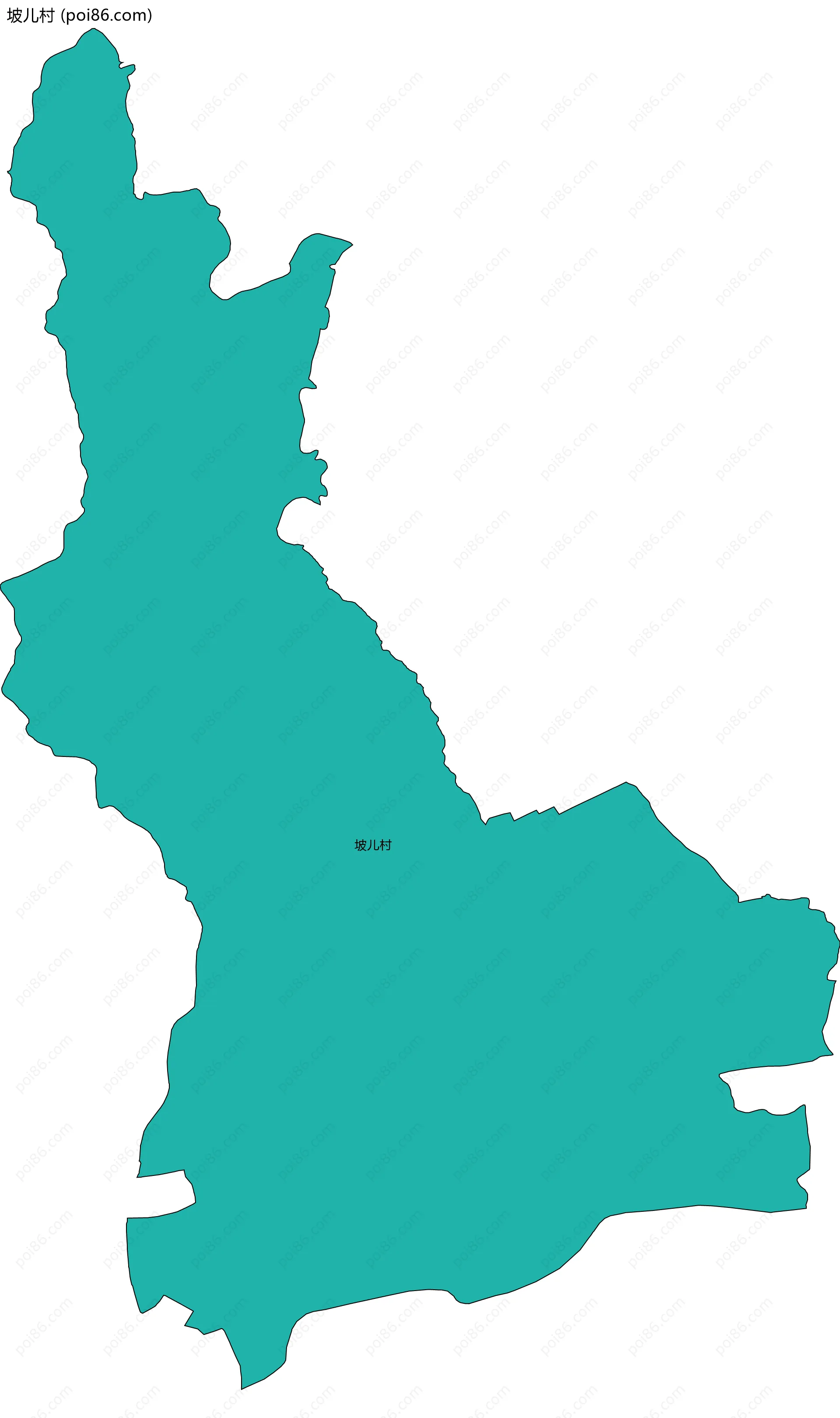 坡儿村边界地图