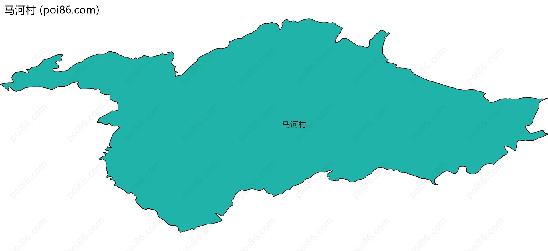 马河村边界地图