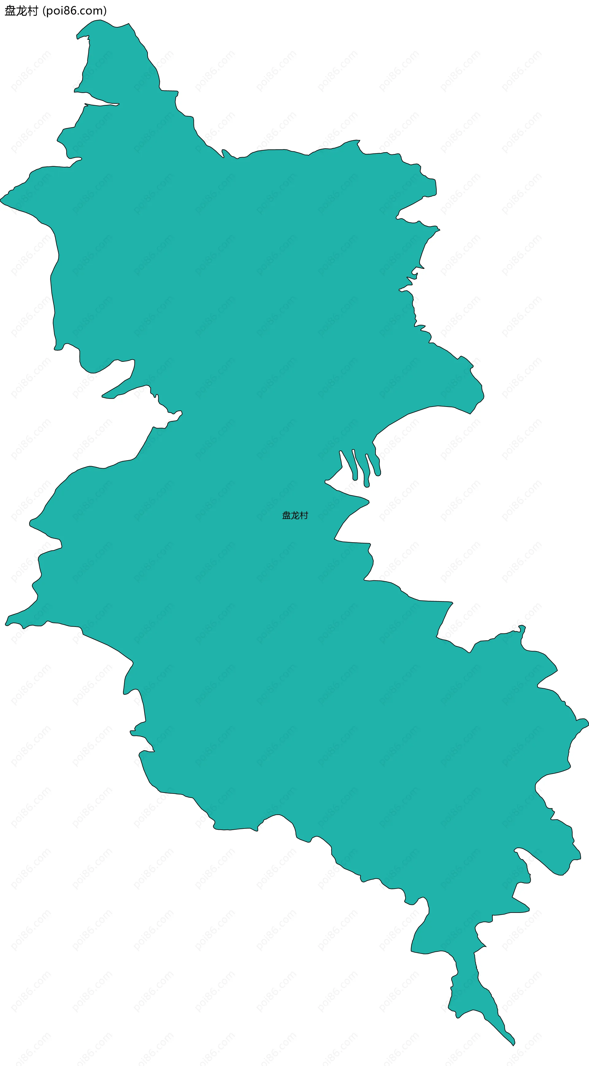 盘龙村边界地图