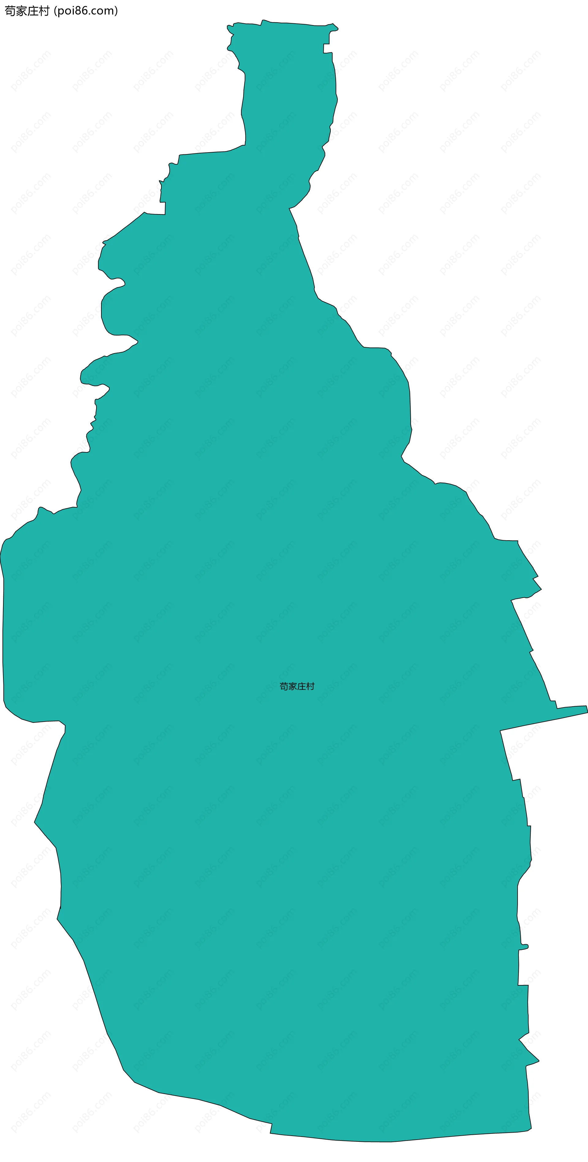 苟家庄村边界地图