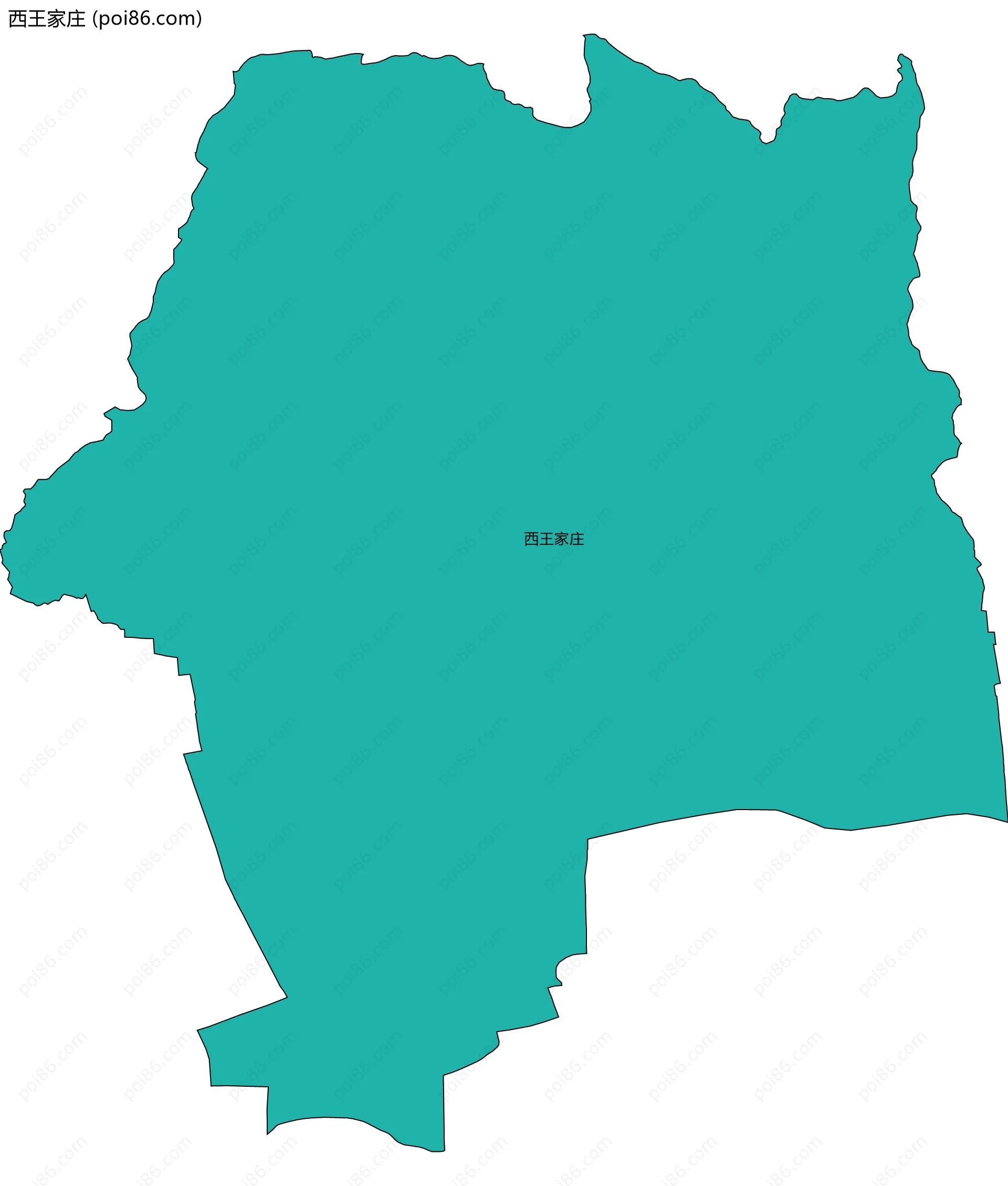 西王家庄边界地图