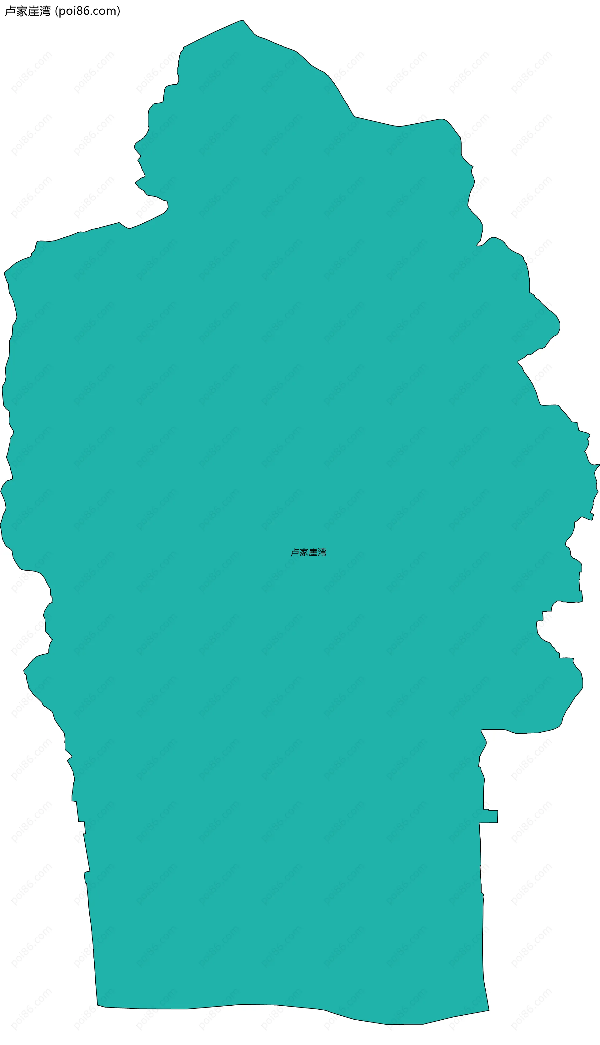 卢家崖湾边界地图