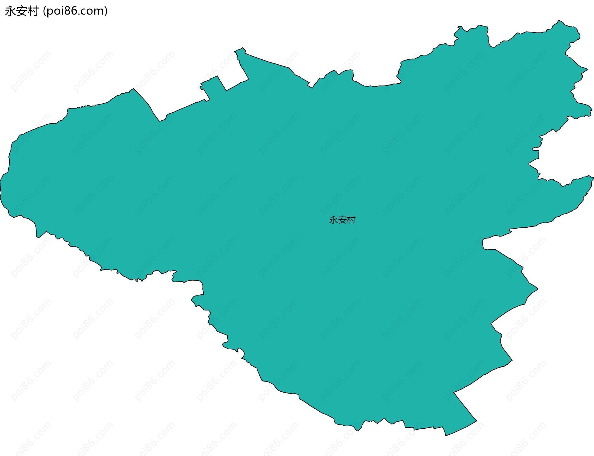 永安村边界地图