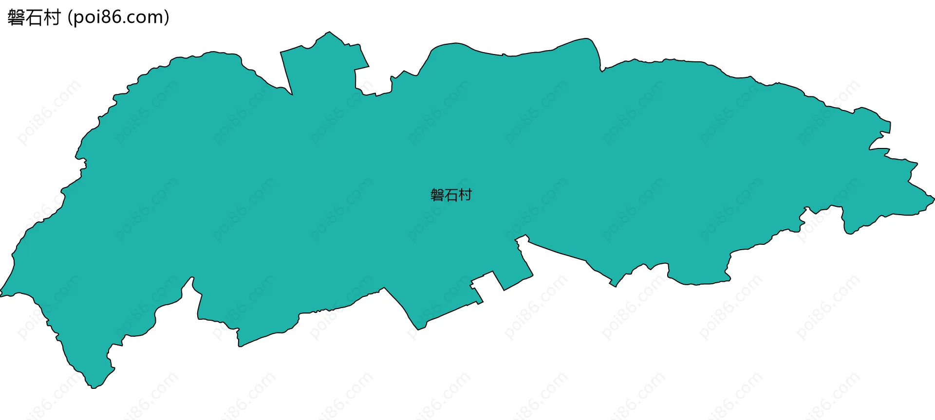 磐石村边界地图