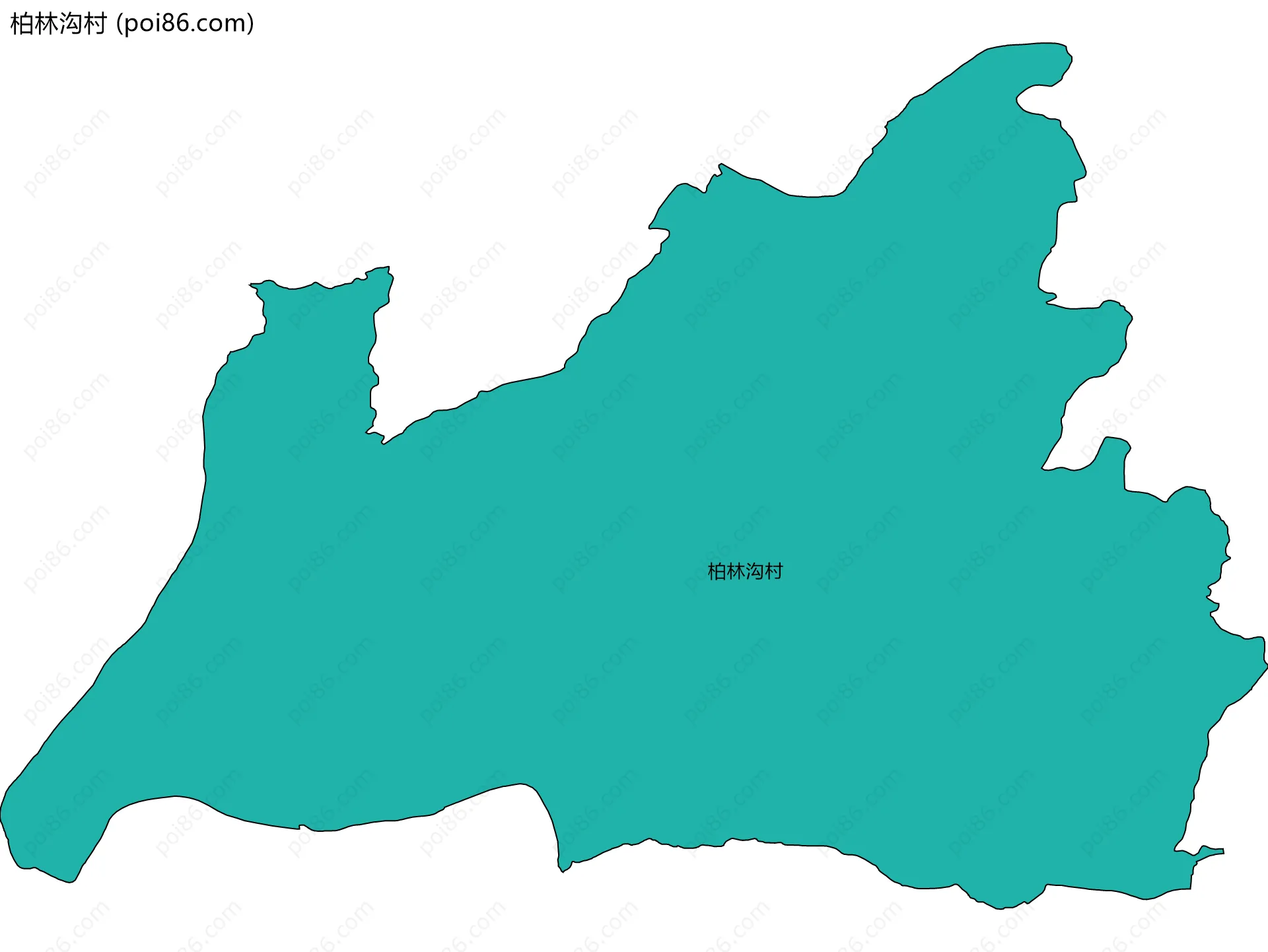 柏林沟村边界地图