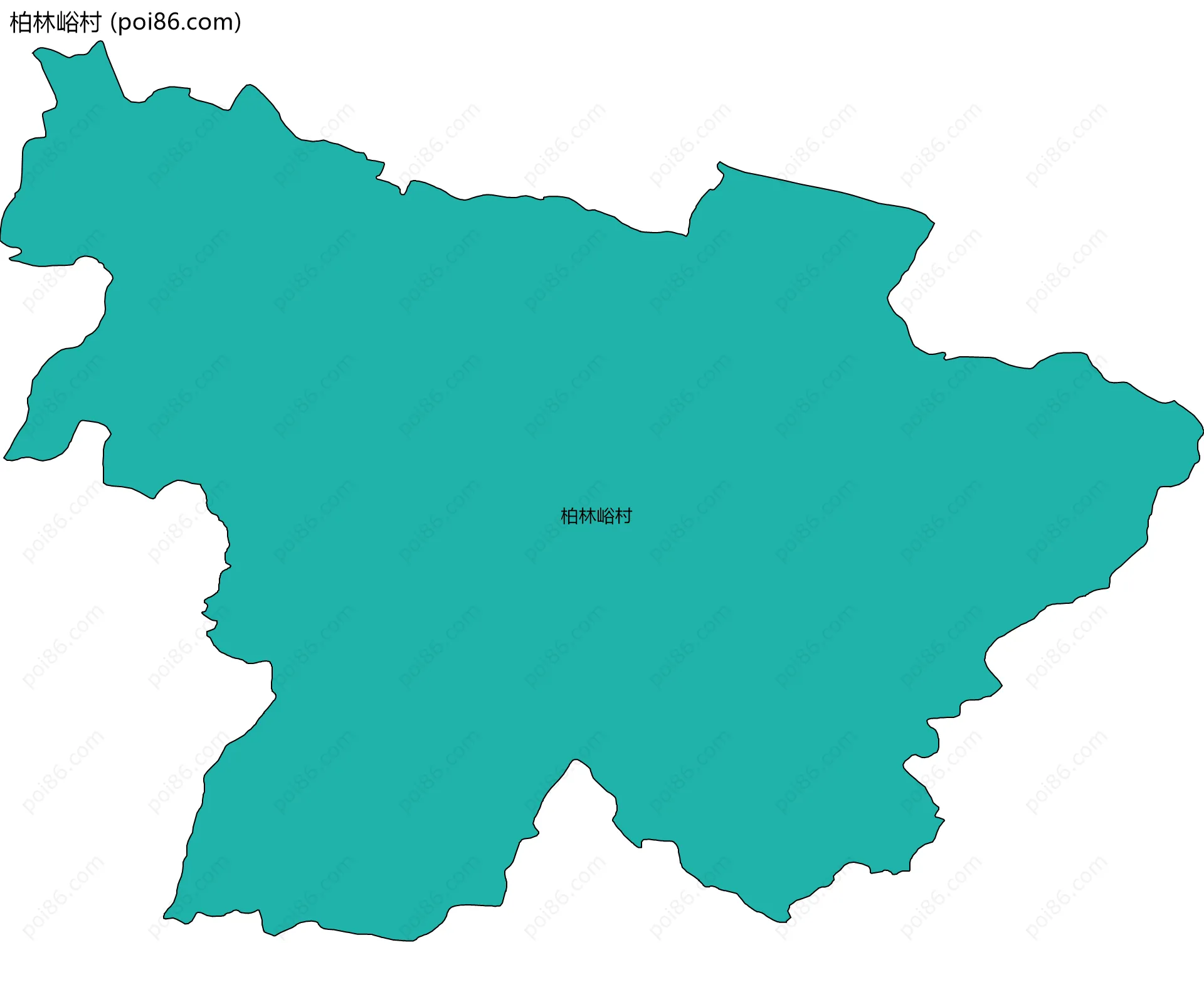 柏林峪村边界地图