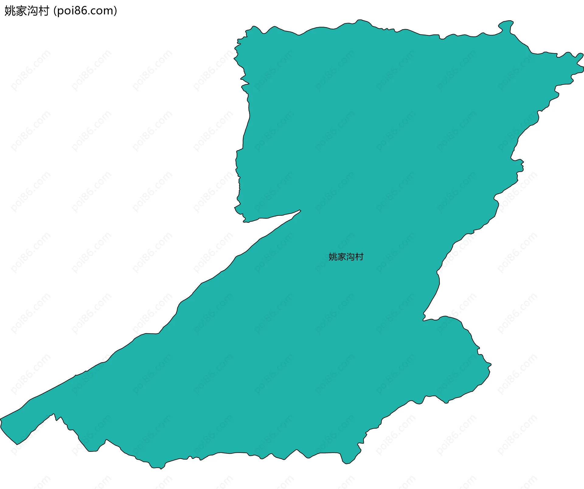 姚家沟村边界地图