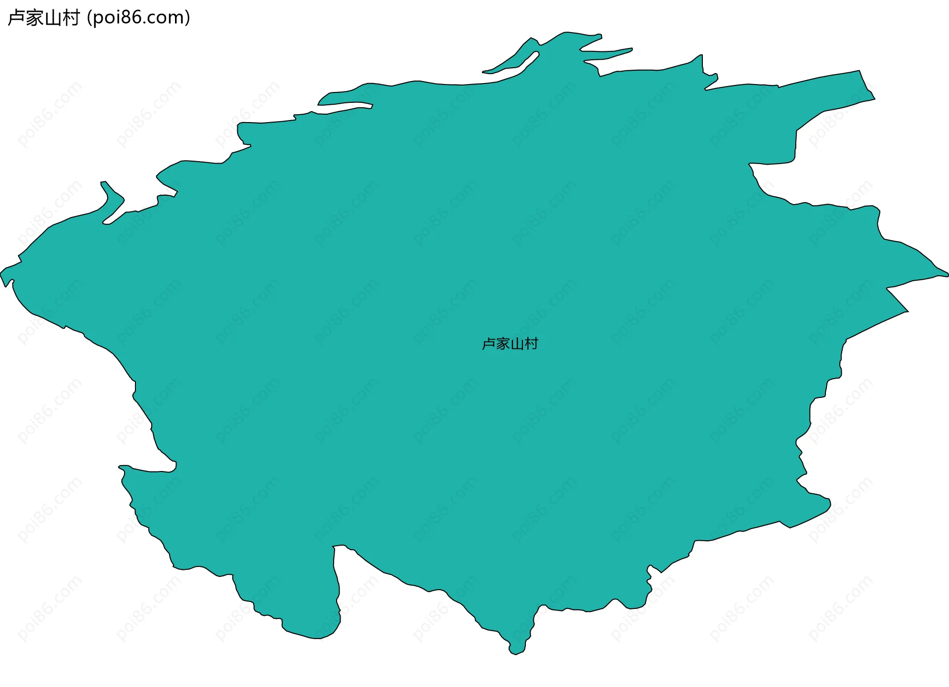 卢家山村边界地图