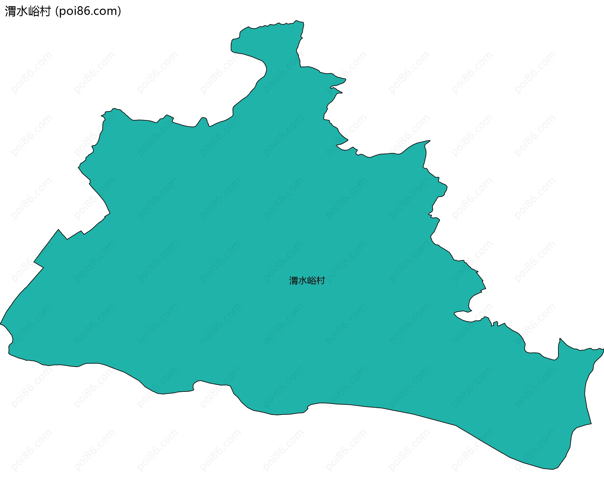 渭水峪村边界地图