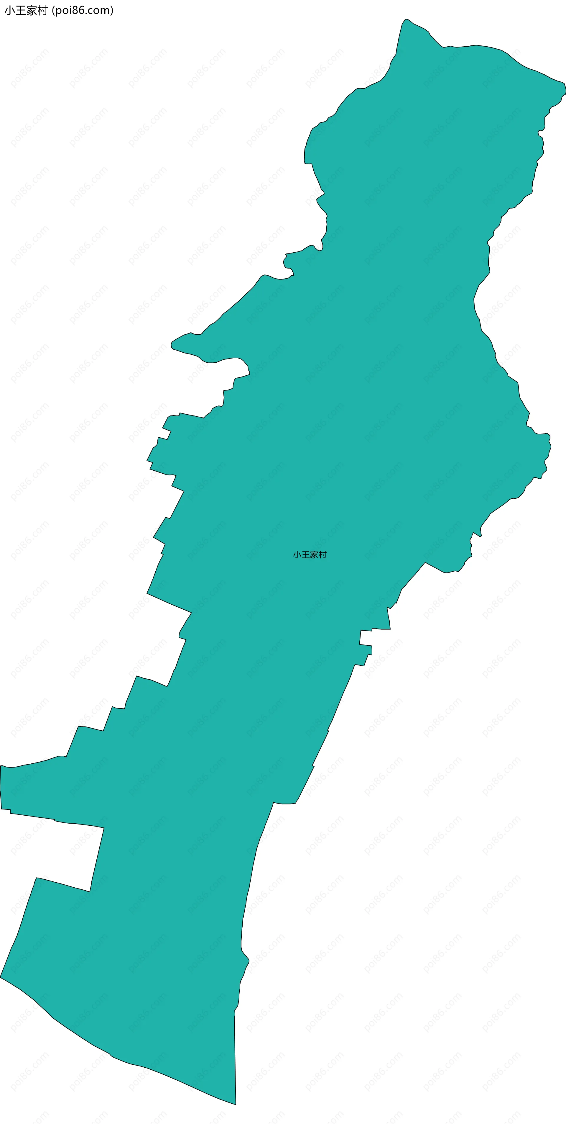 小王家村边界地图