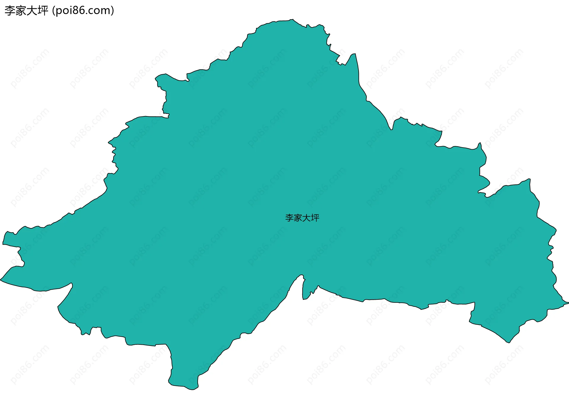 李家大坪边界地图