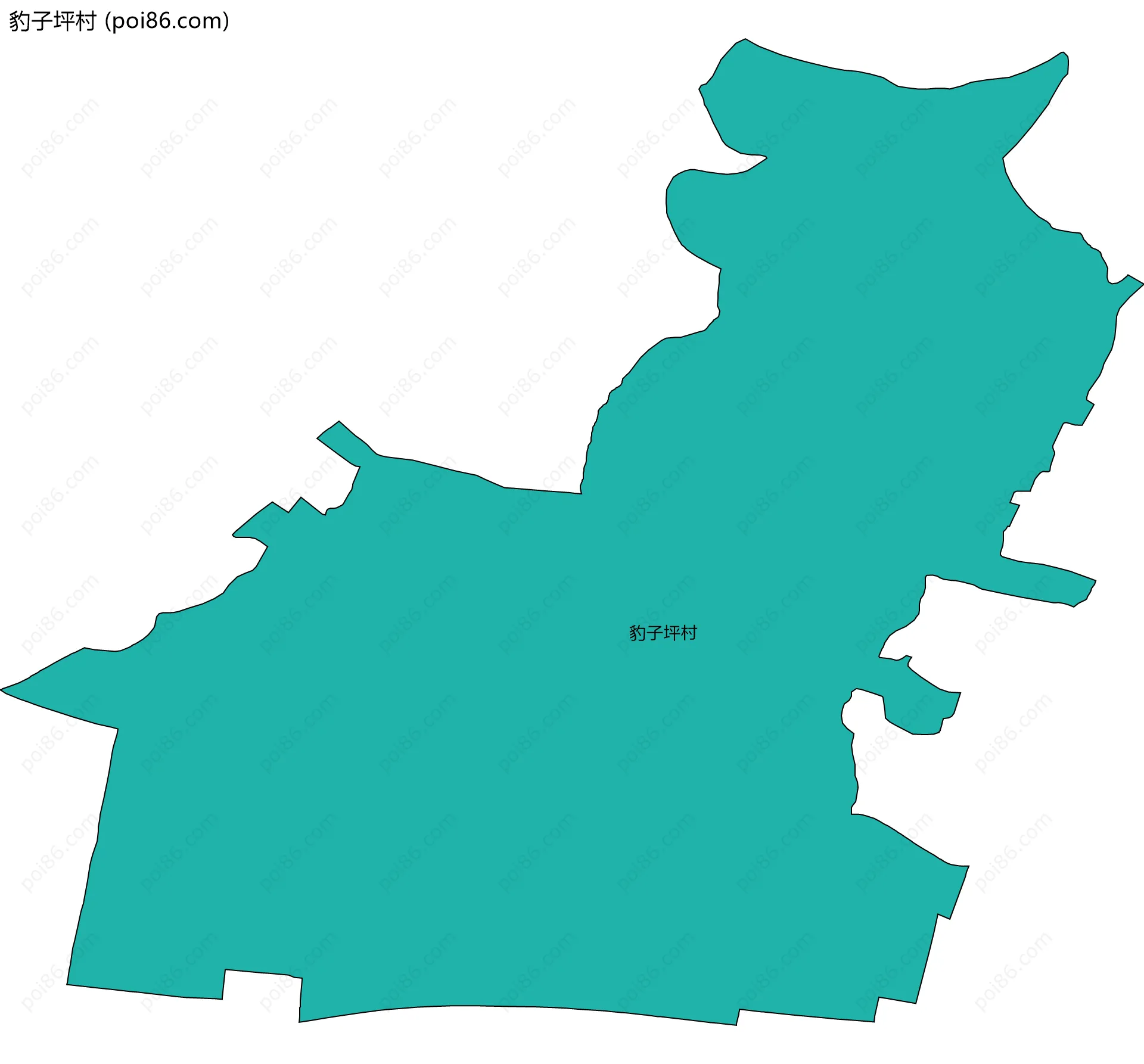 豹子坪村边界地图