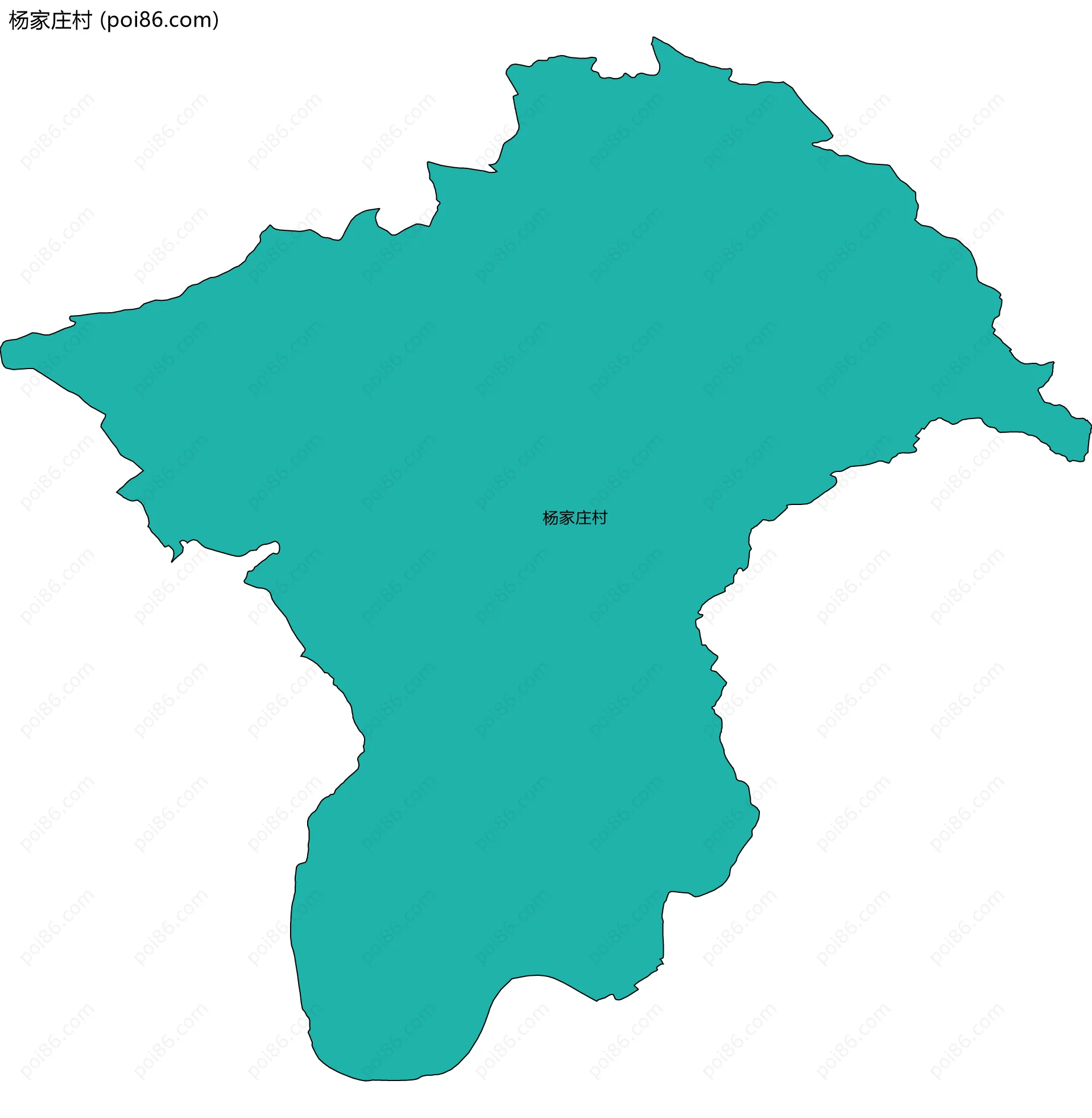 杨家庄村边界地图