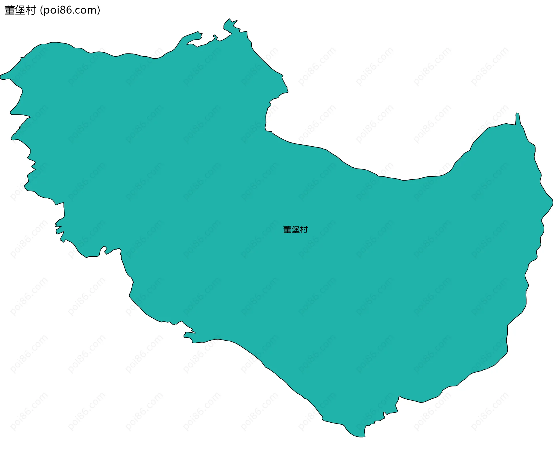 董堡村边界地图