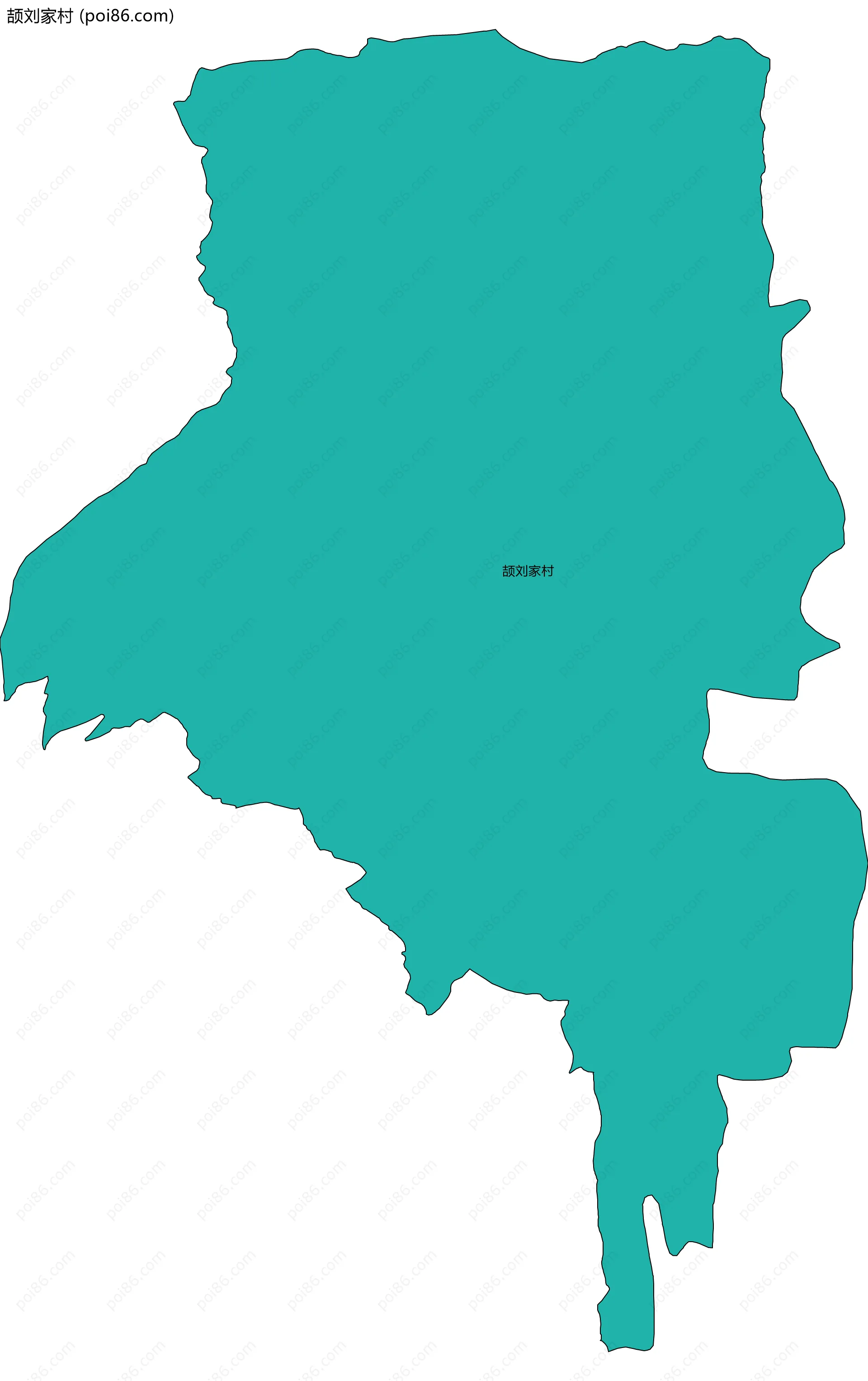 颉刘家村边界地图