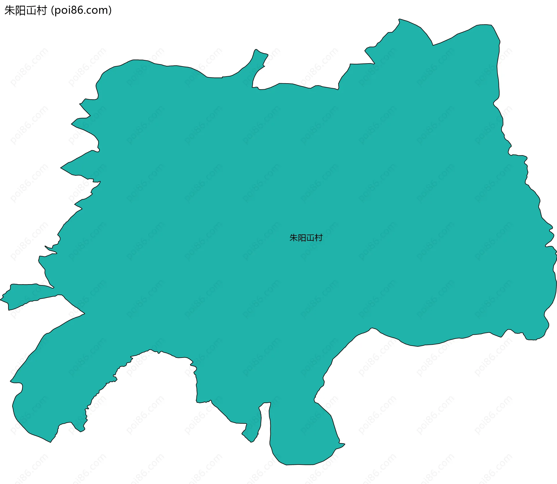 朱阳屲村边界地图