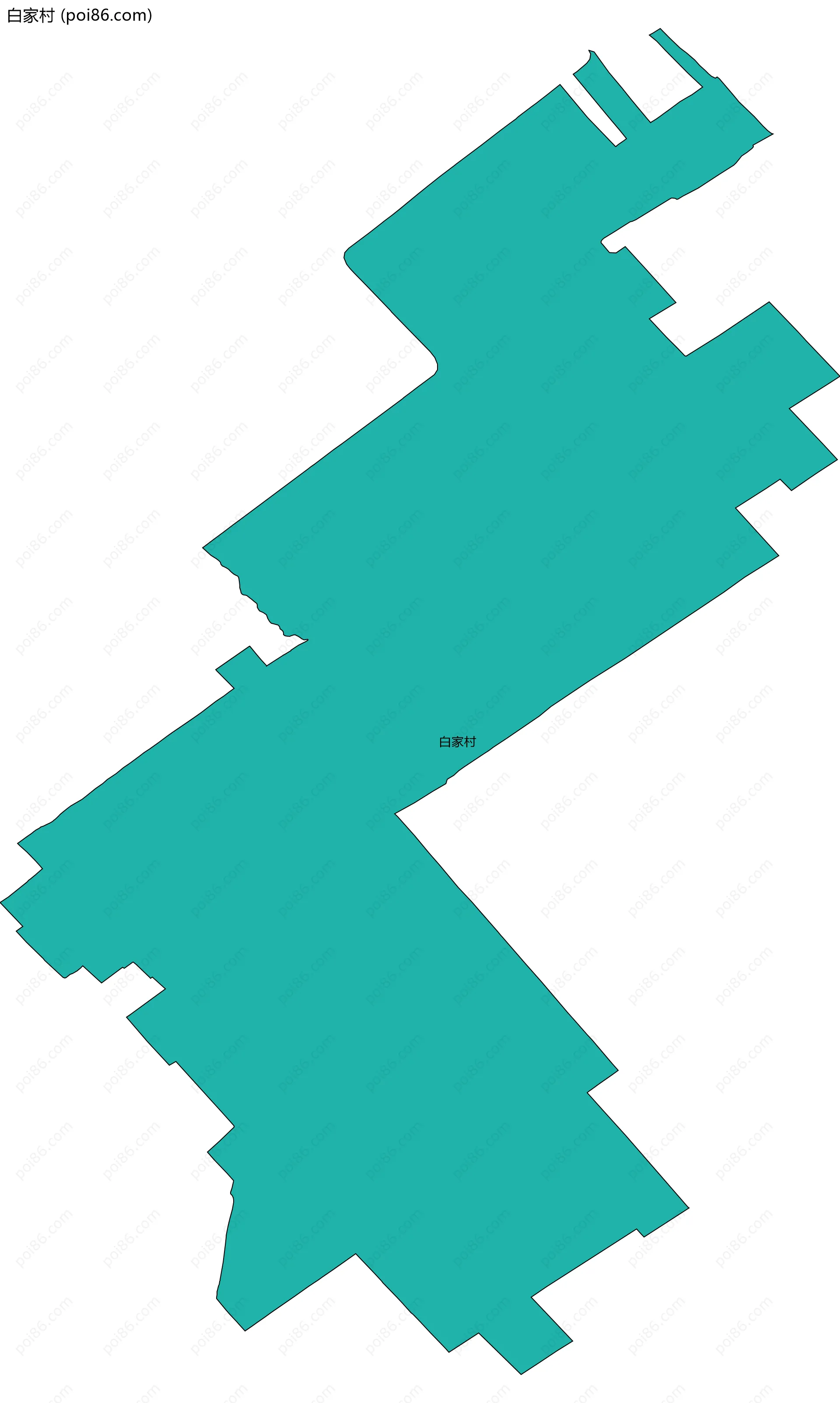 白家村边界地图