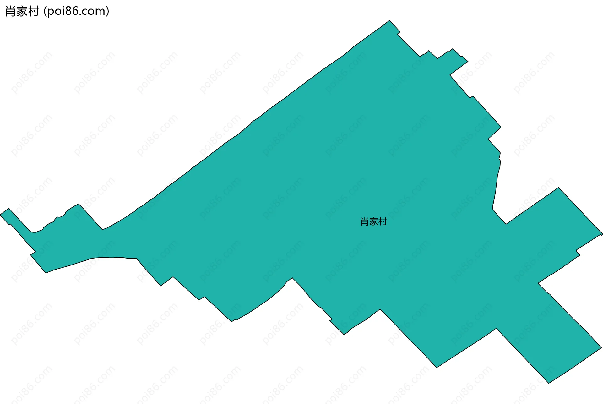 肖家村边界地图