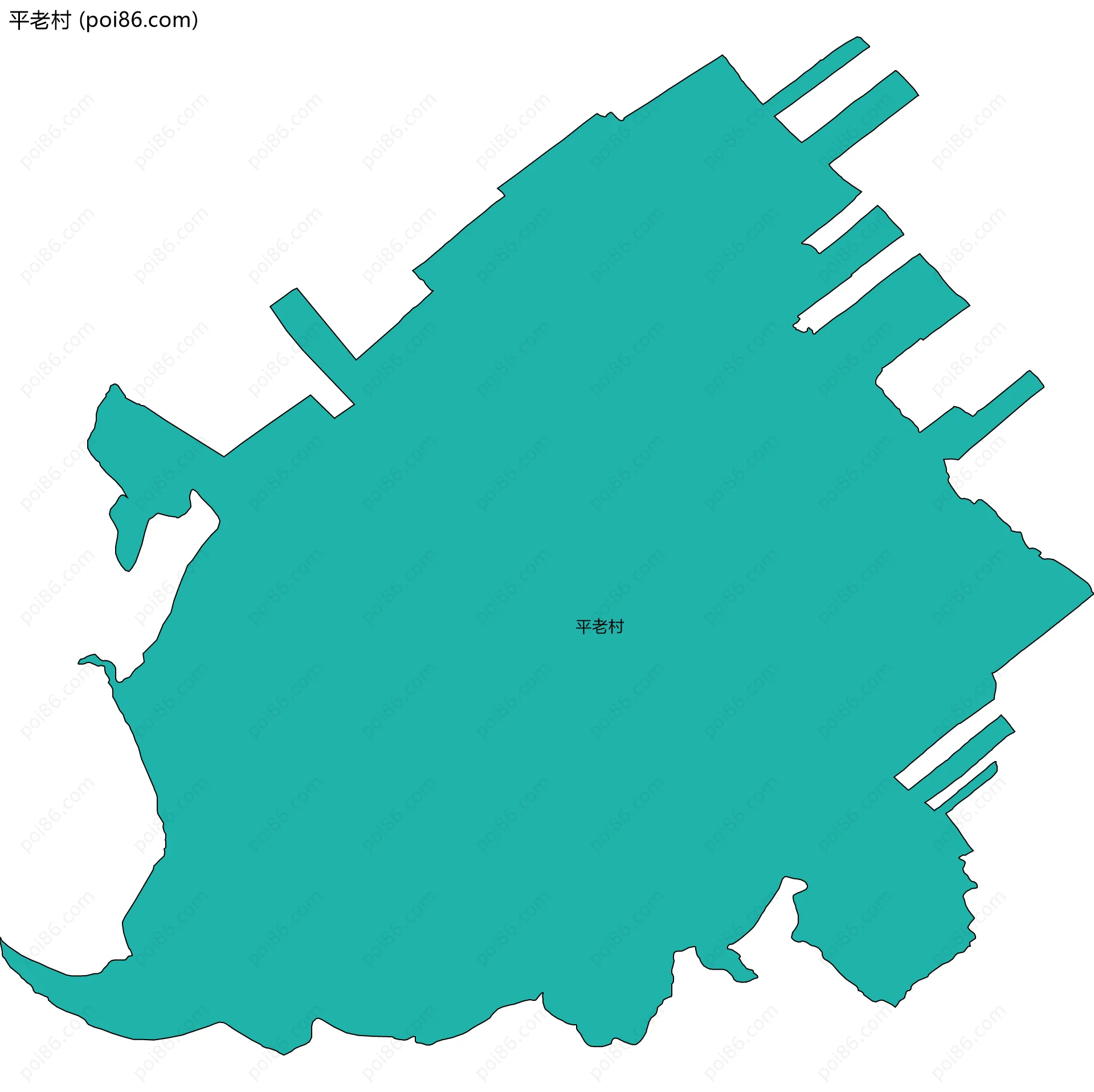 平老村边界地图