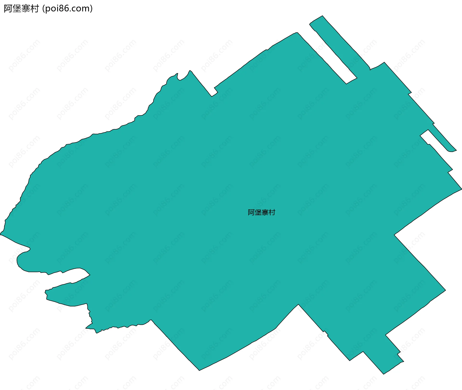 阿堡寨村边界地图