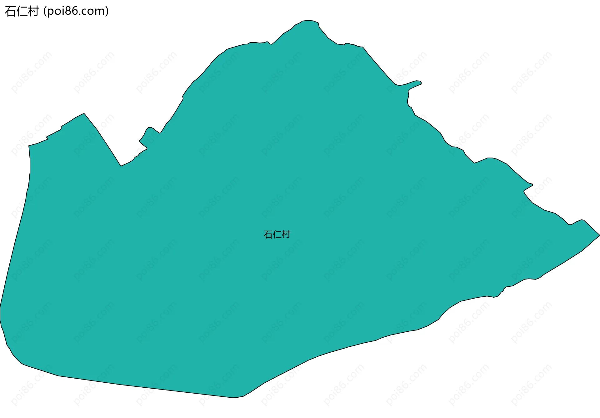 石仁村边界地图