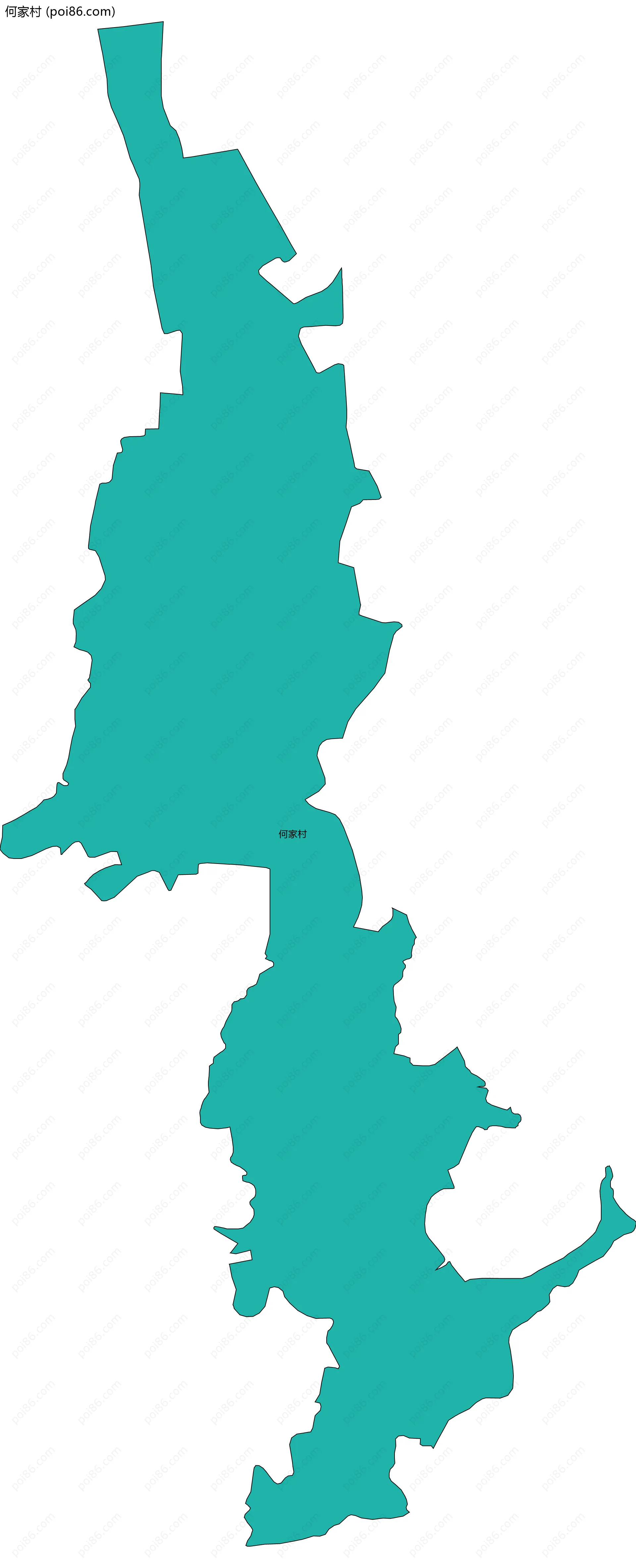 何家村边界地图