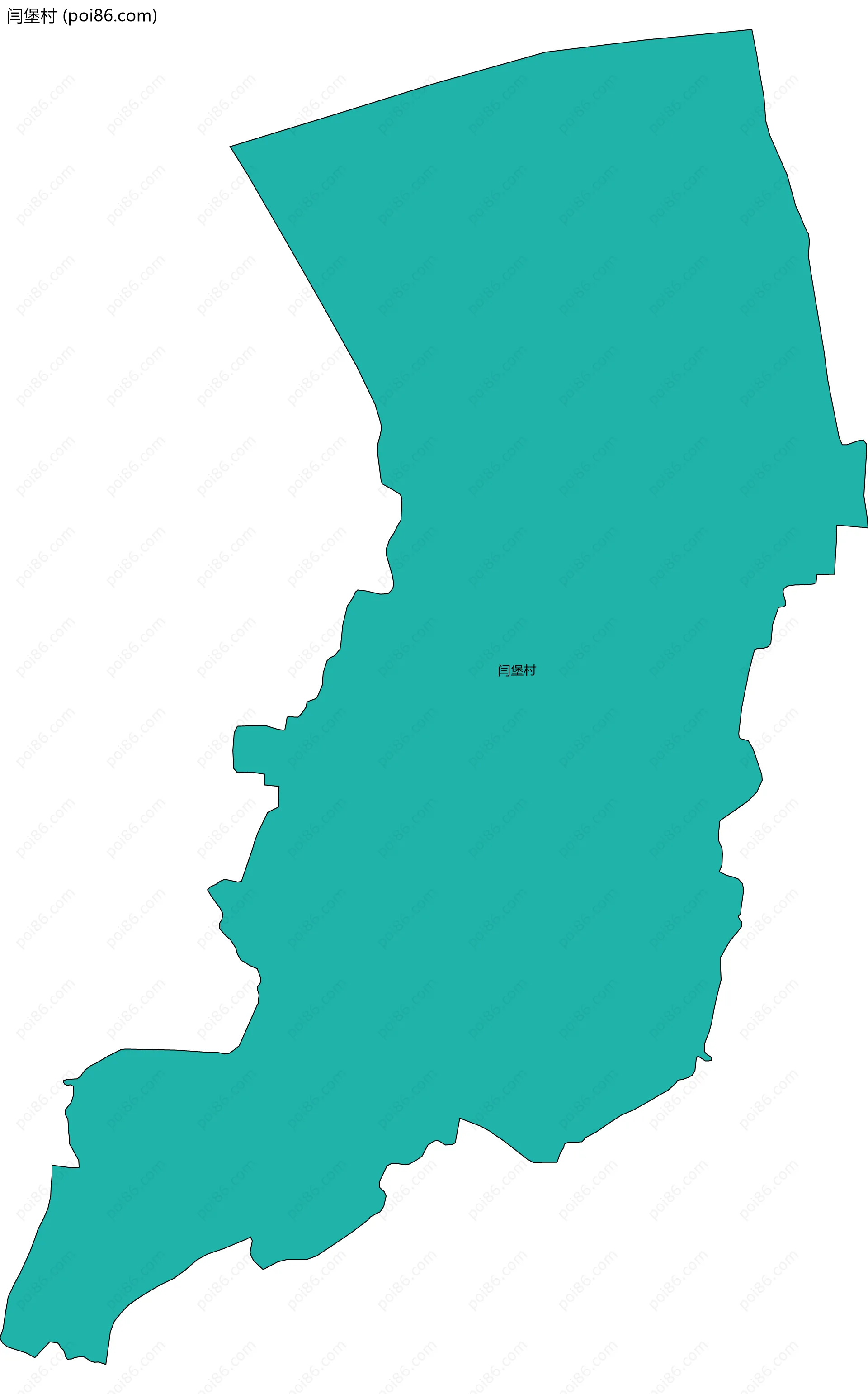 闫堡村边界地图