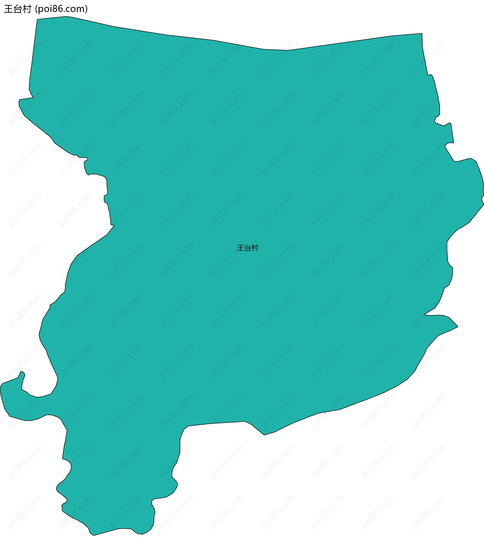 王台村边界地图