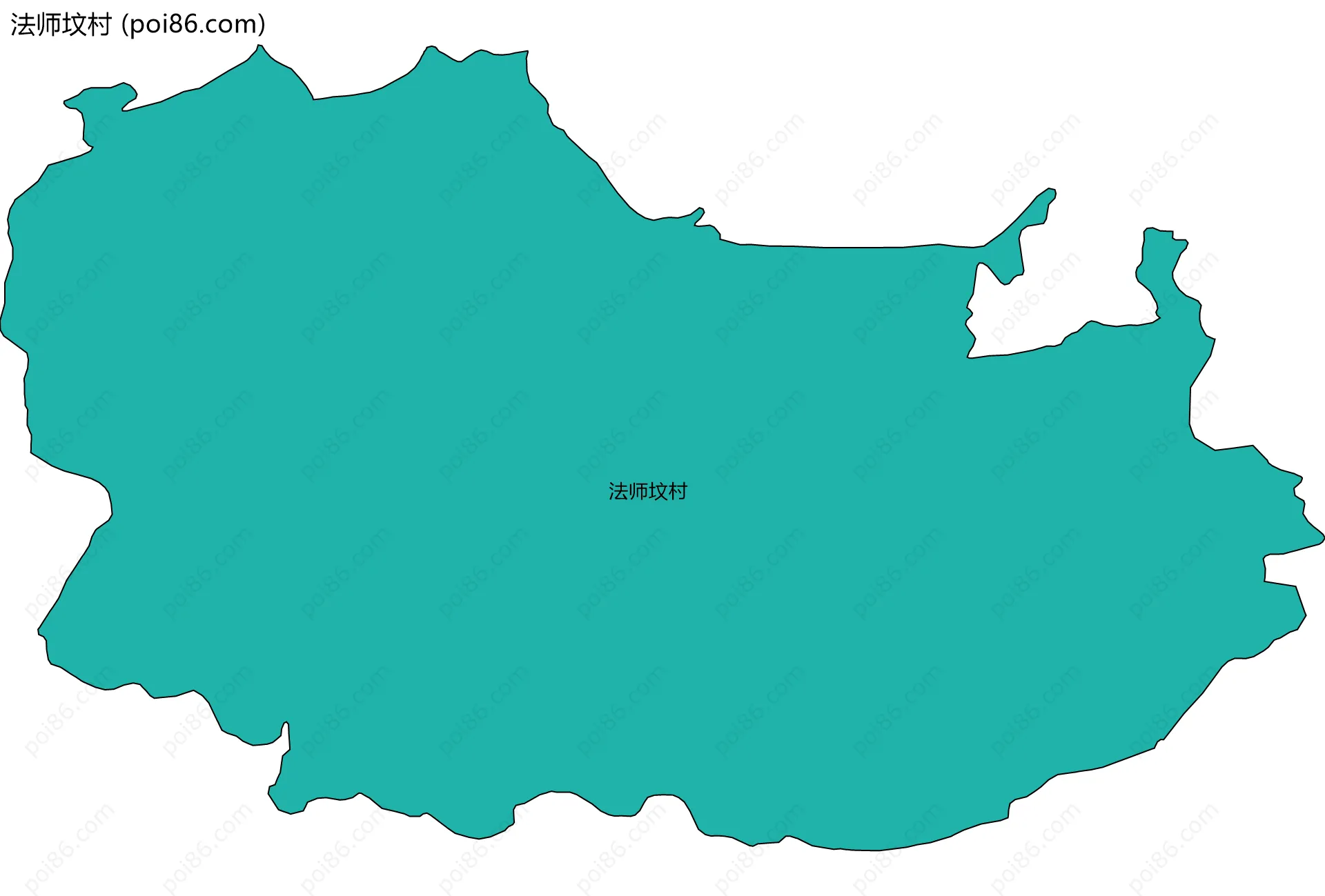 法师坟村边界地图