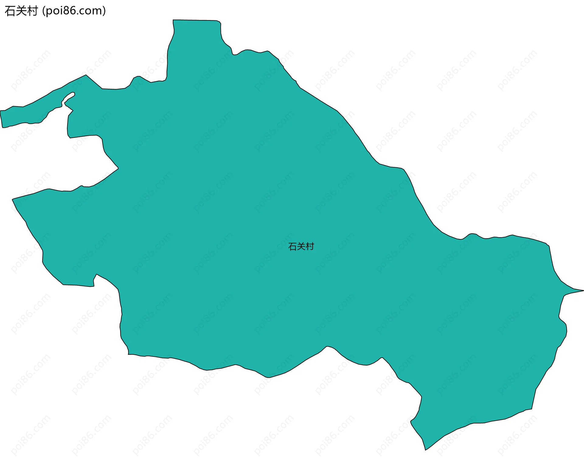 石关村边界地图