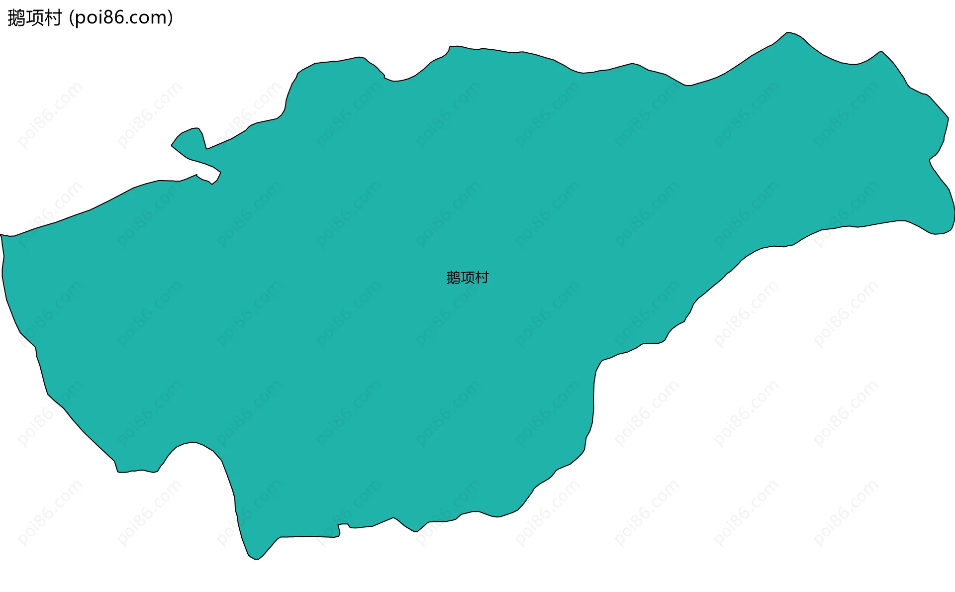 鹅项村边界地图