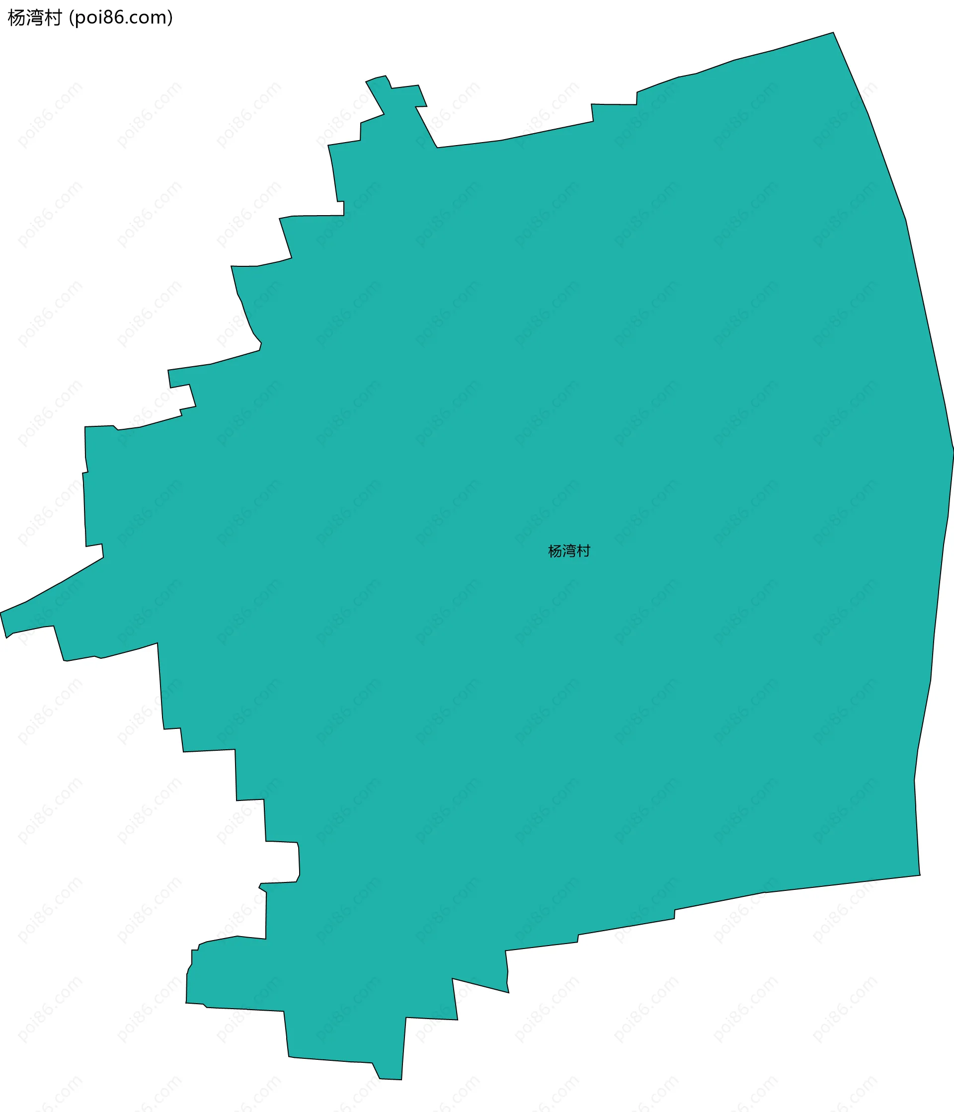 杨湾村边界地图
