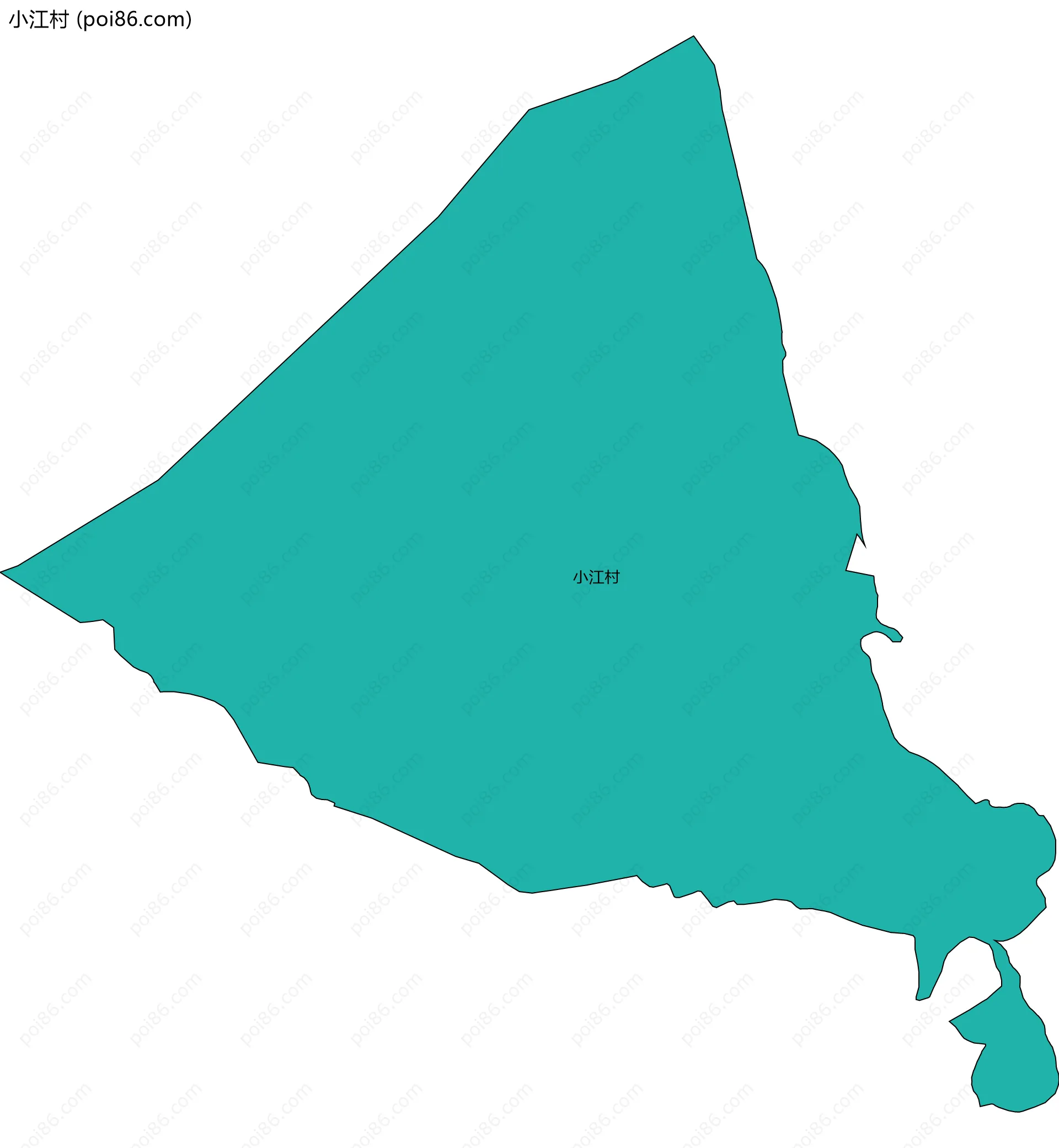 小江村边界地图