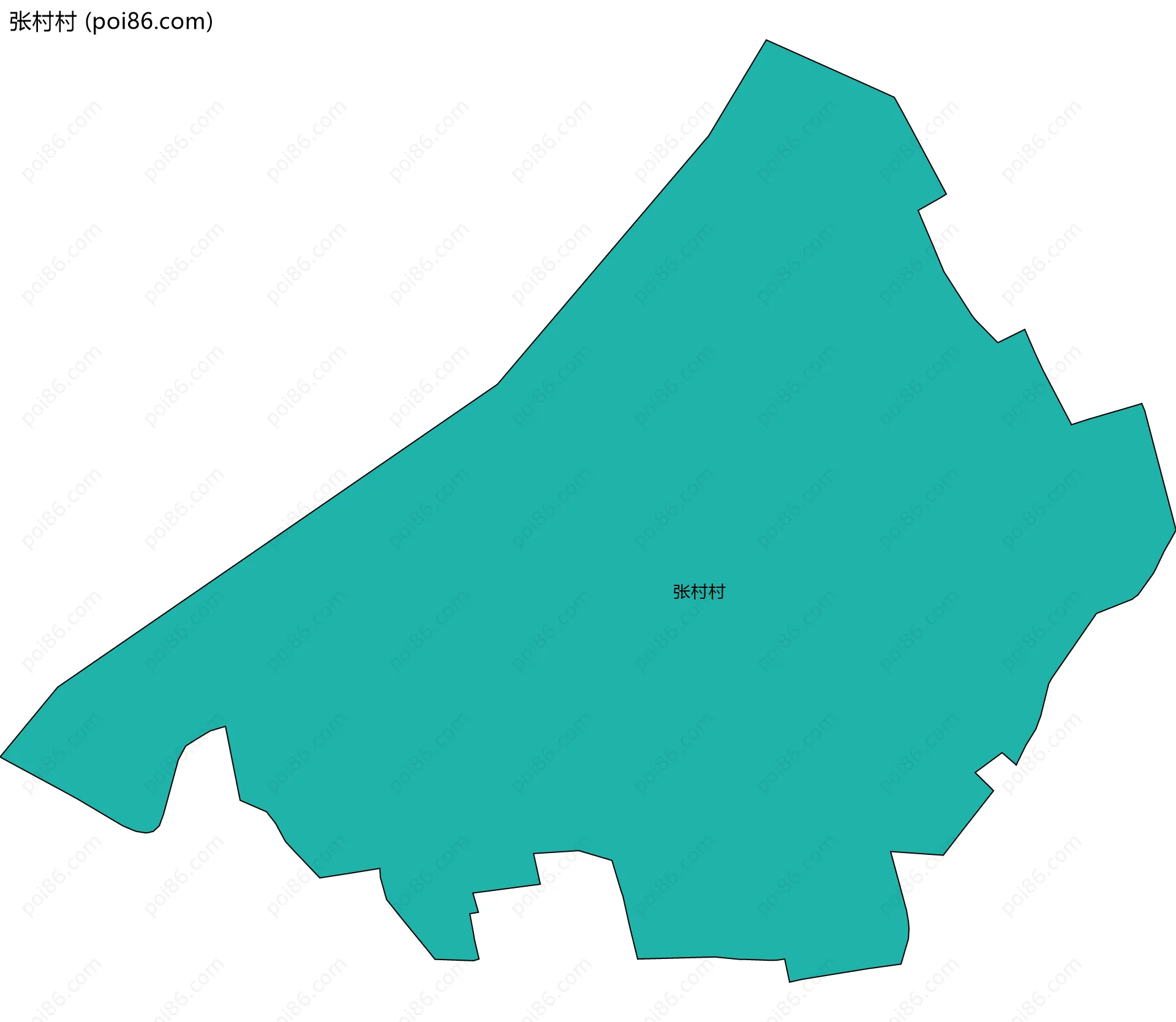 张村村边界地图