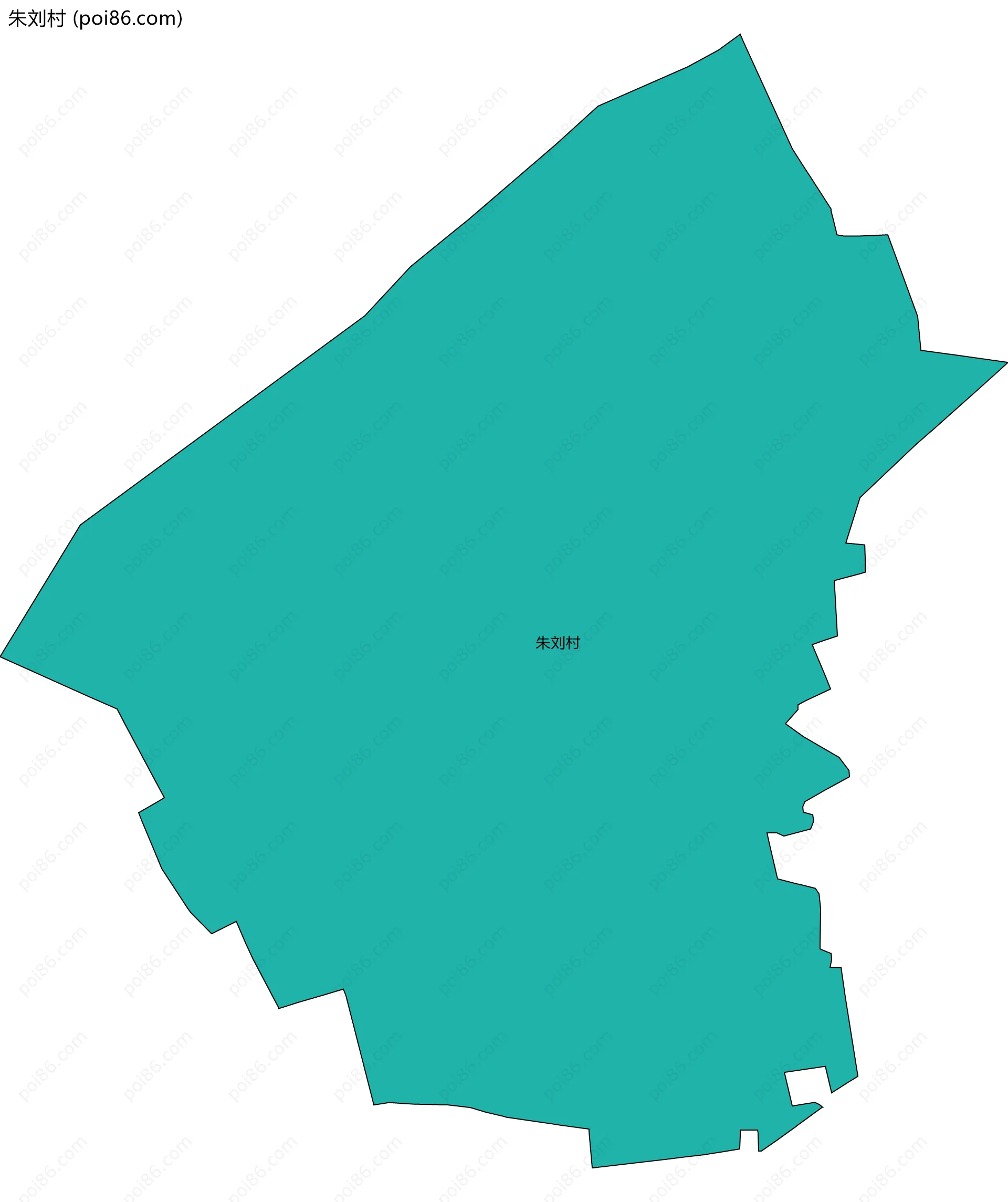 朱刘村边界地图