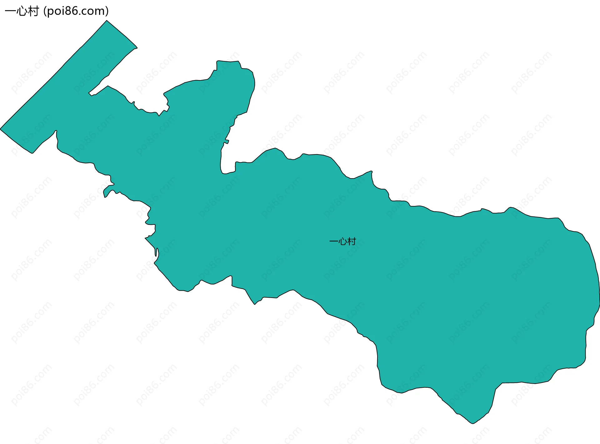 一心村边界地图