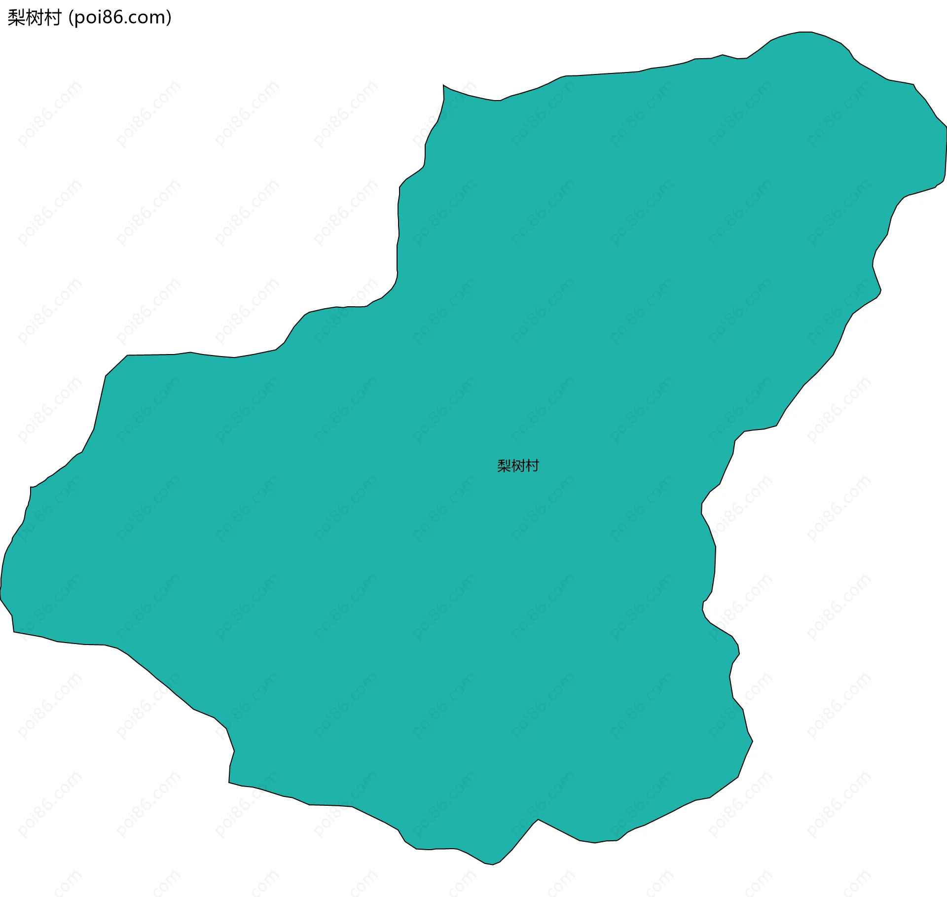 梨树村边界地图