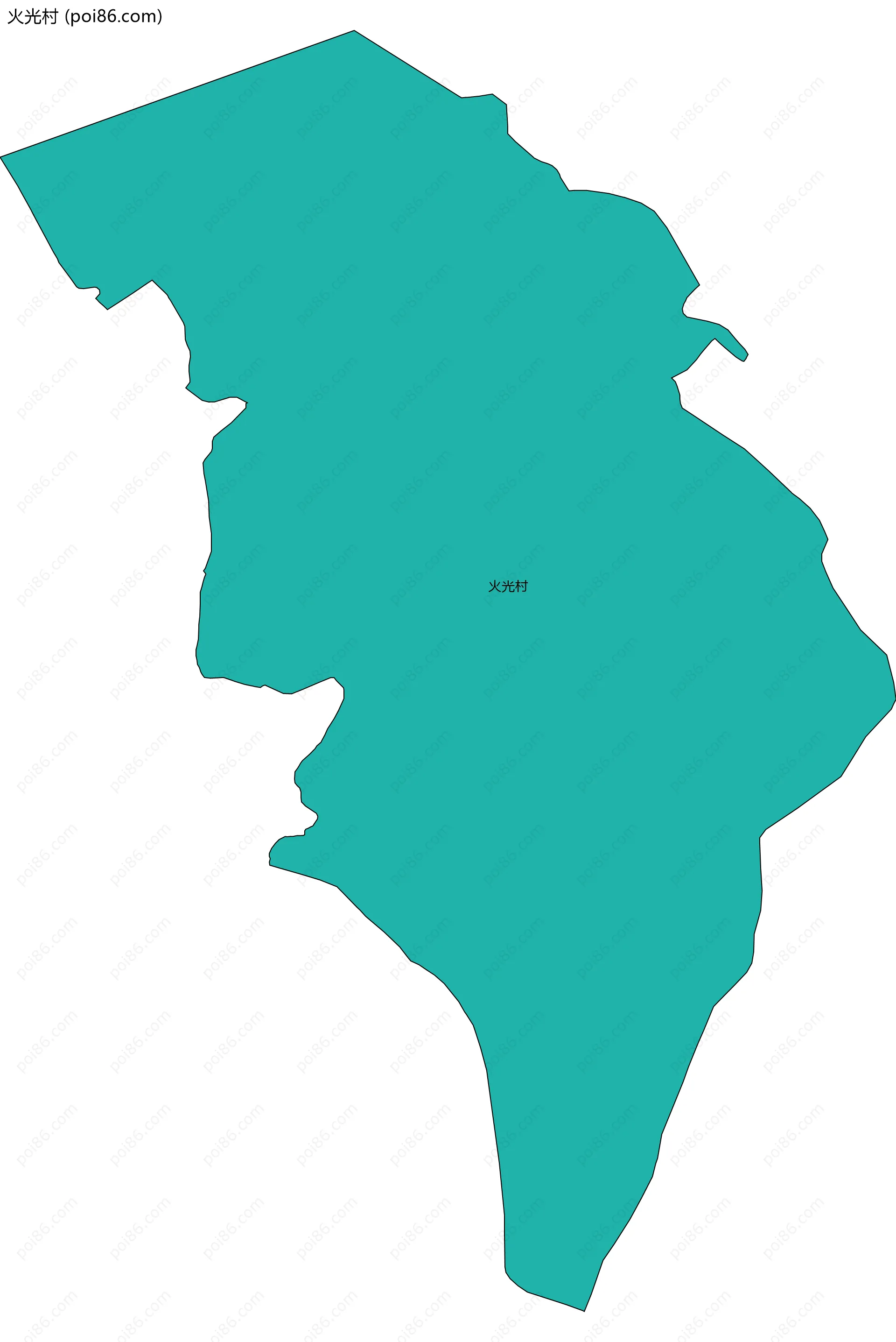 火光村边界地图