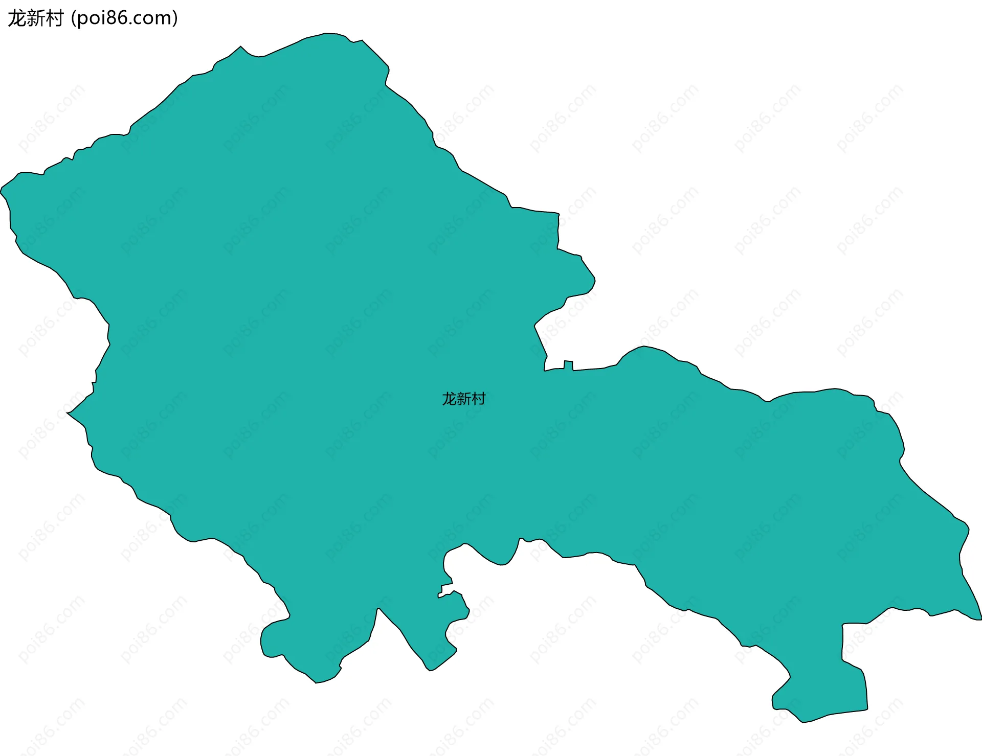 龙新村边界地图