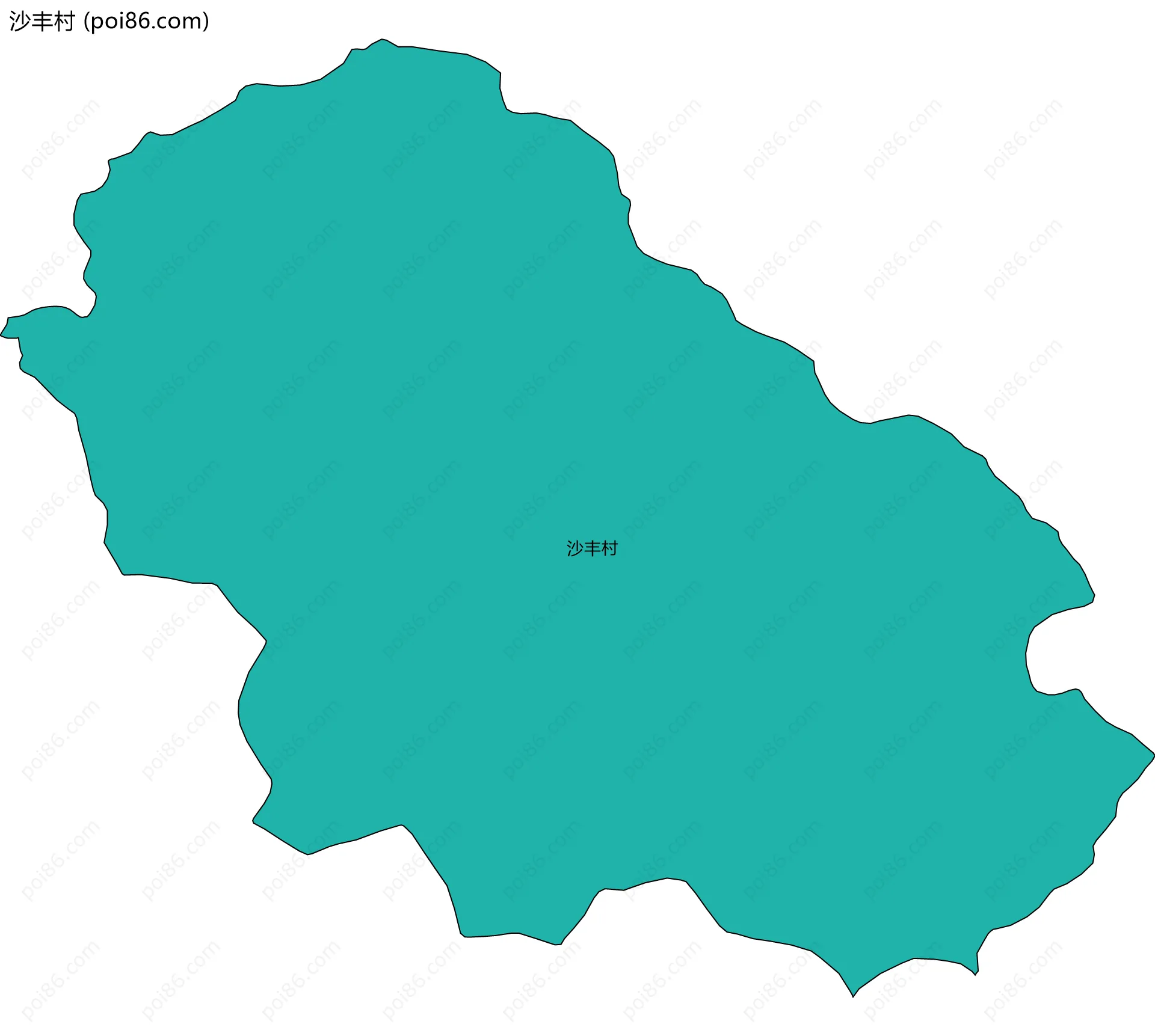 沙丰村边界地图