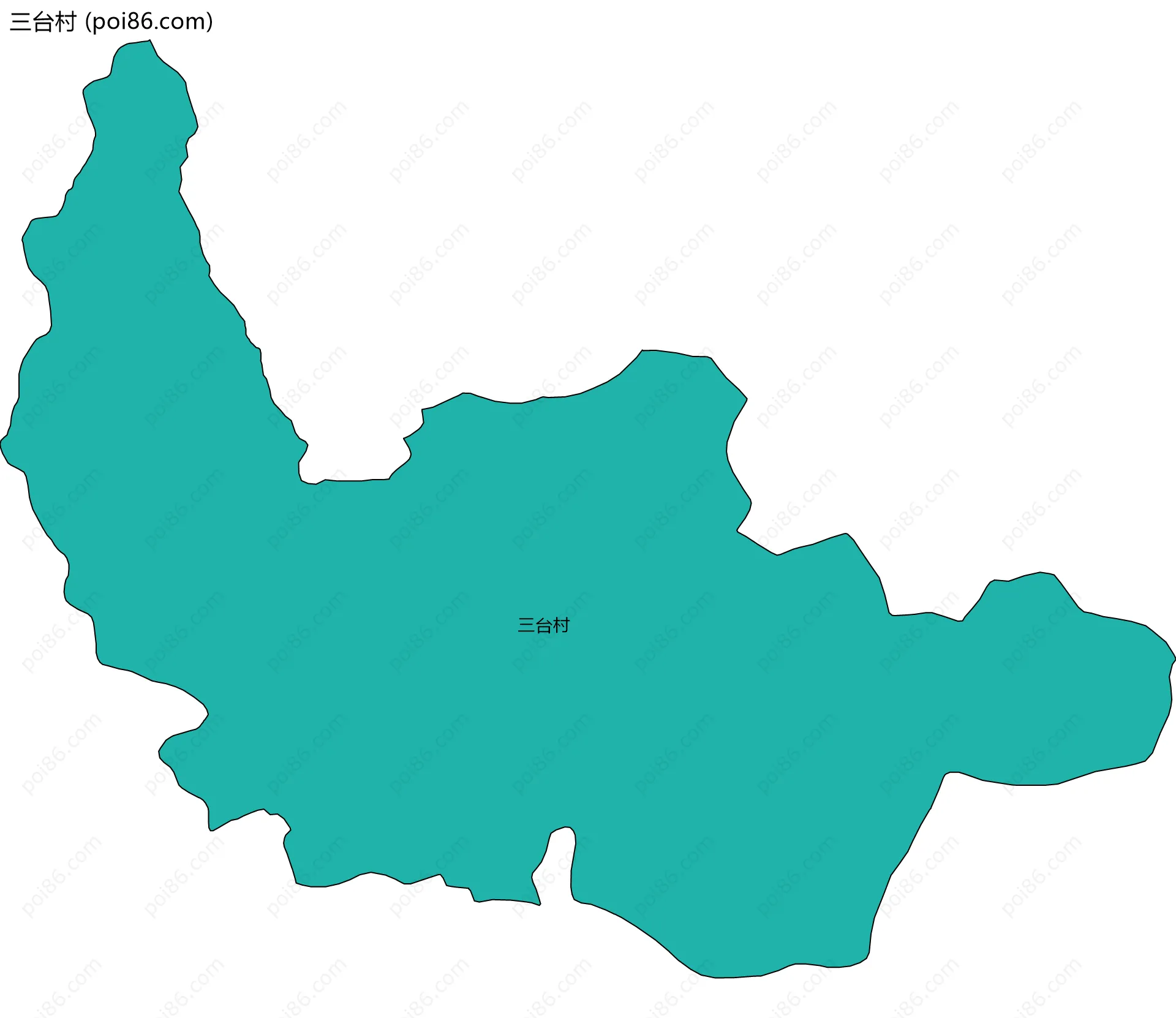 三台村边界地图