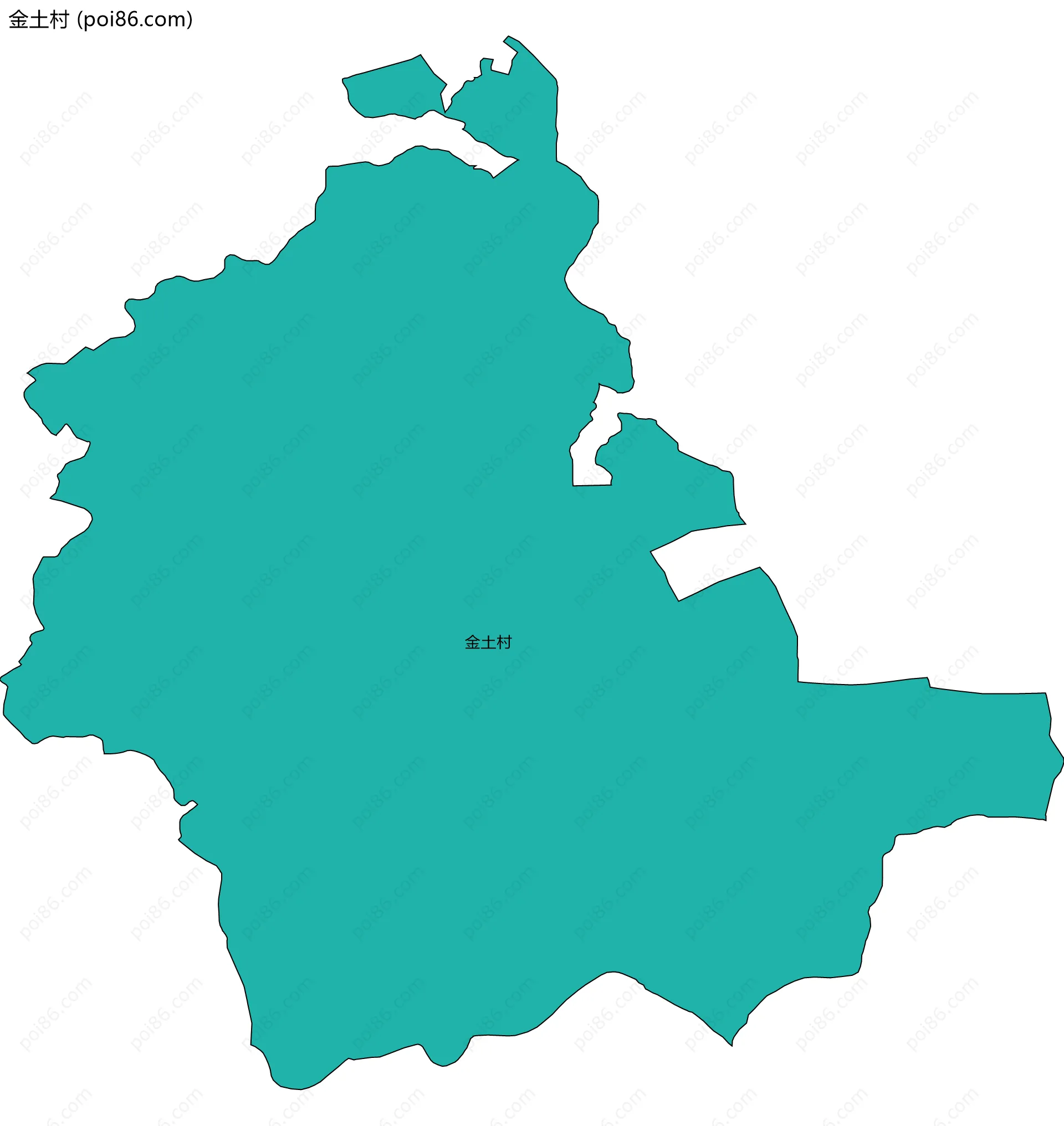 金土村边界地图