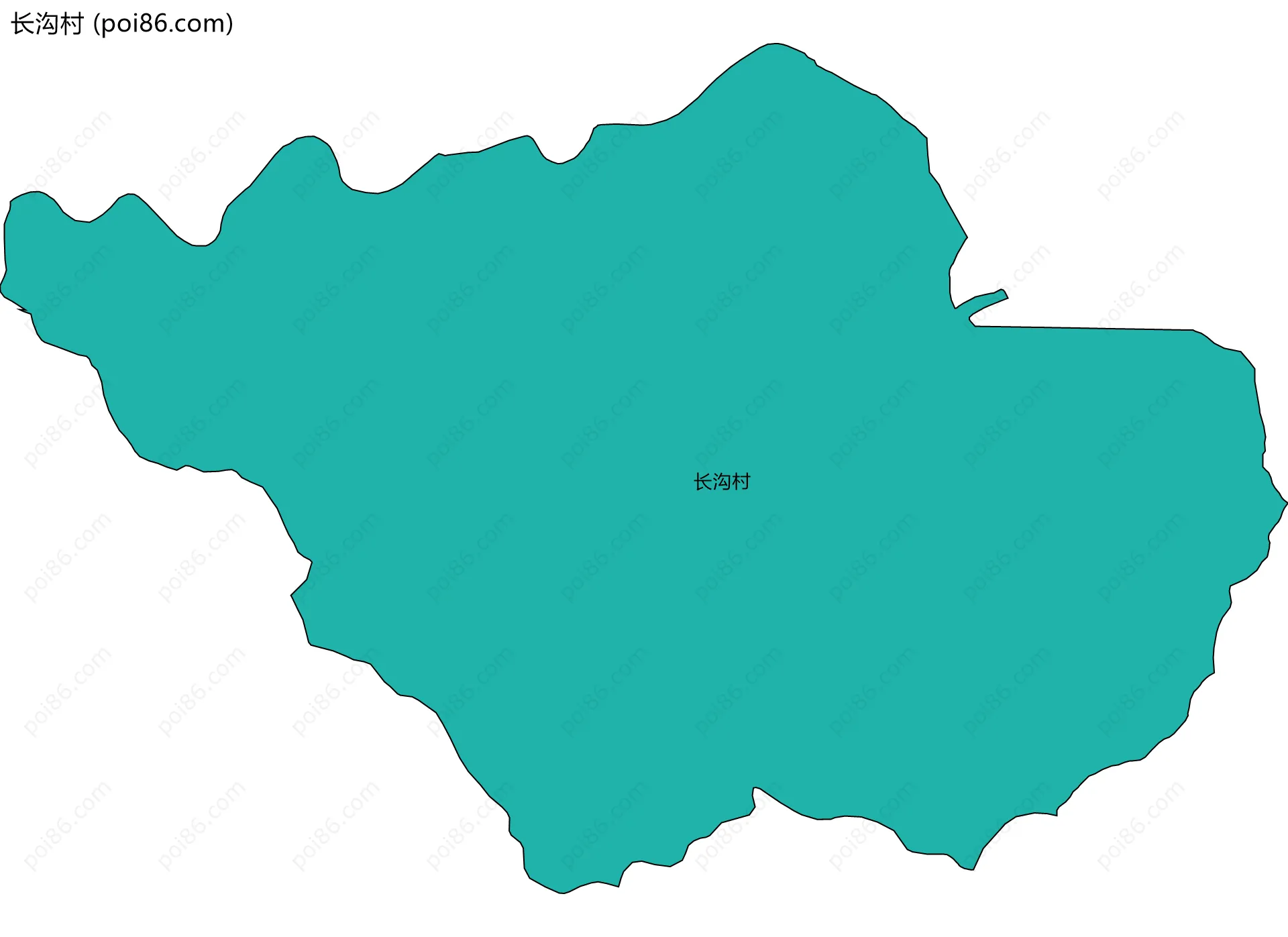 长沟村边界地图