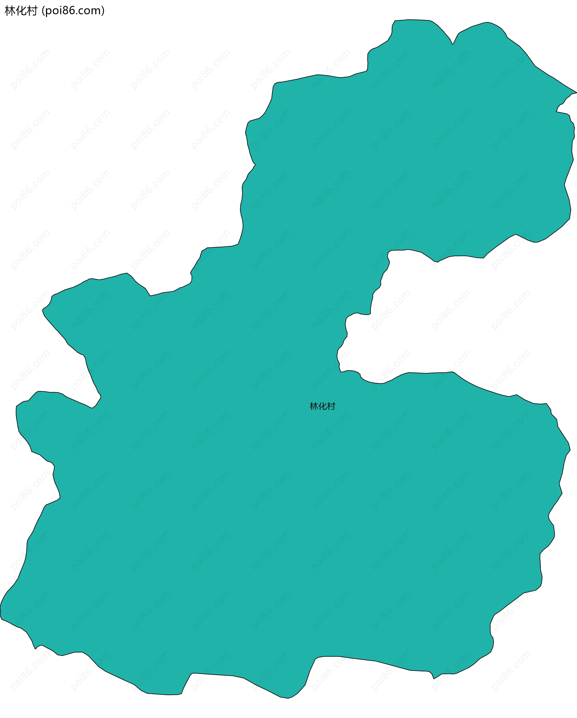 林化村边界地图