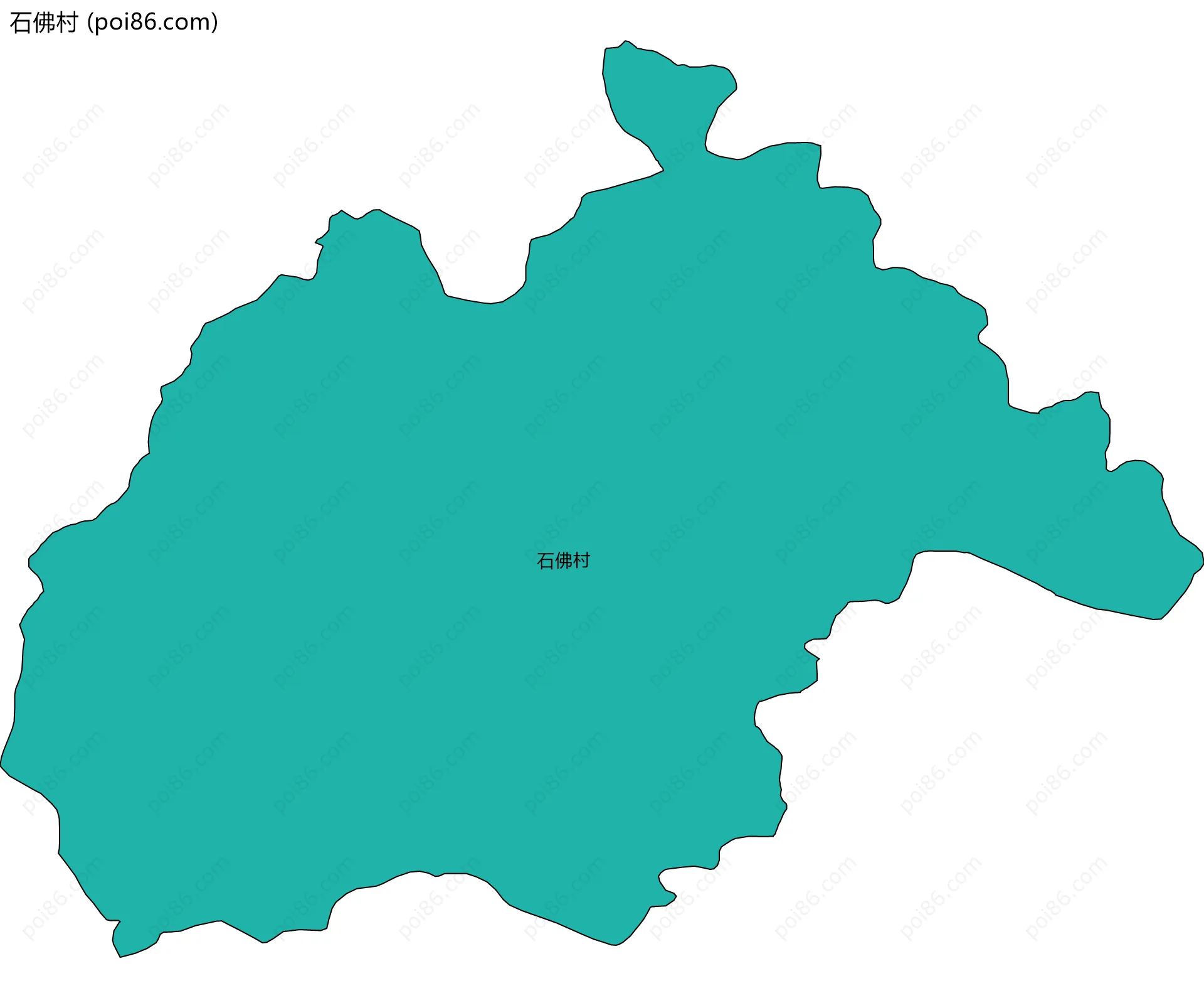 石佛村边界地图