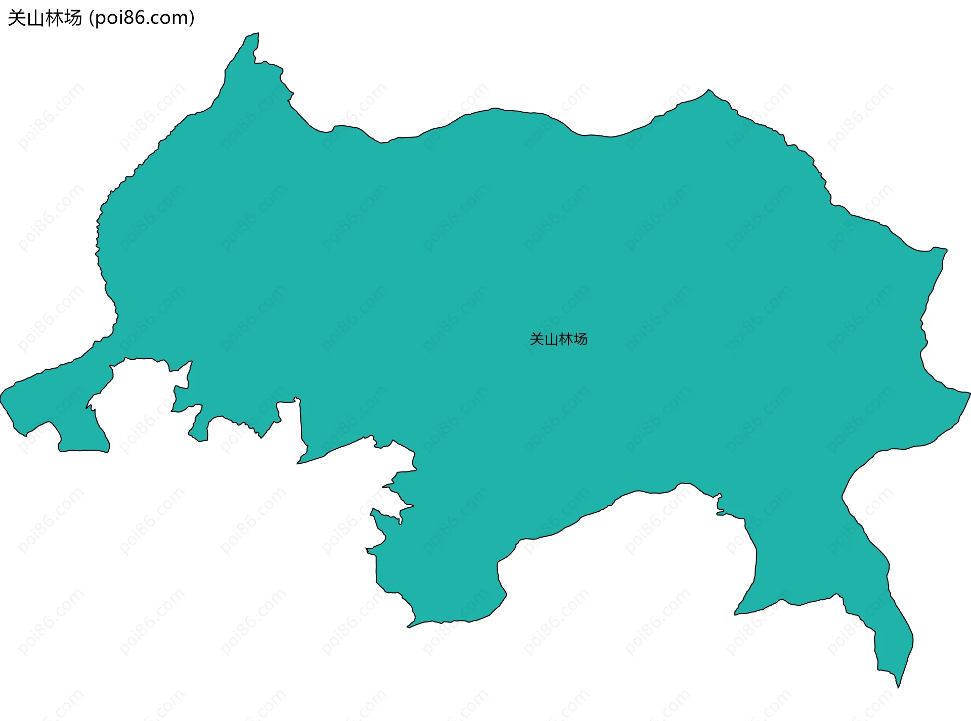 关山林场边界地图